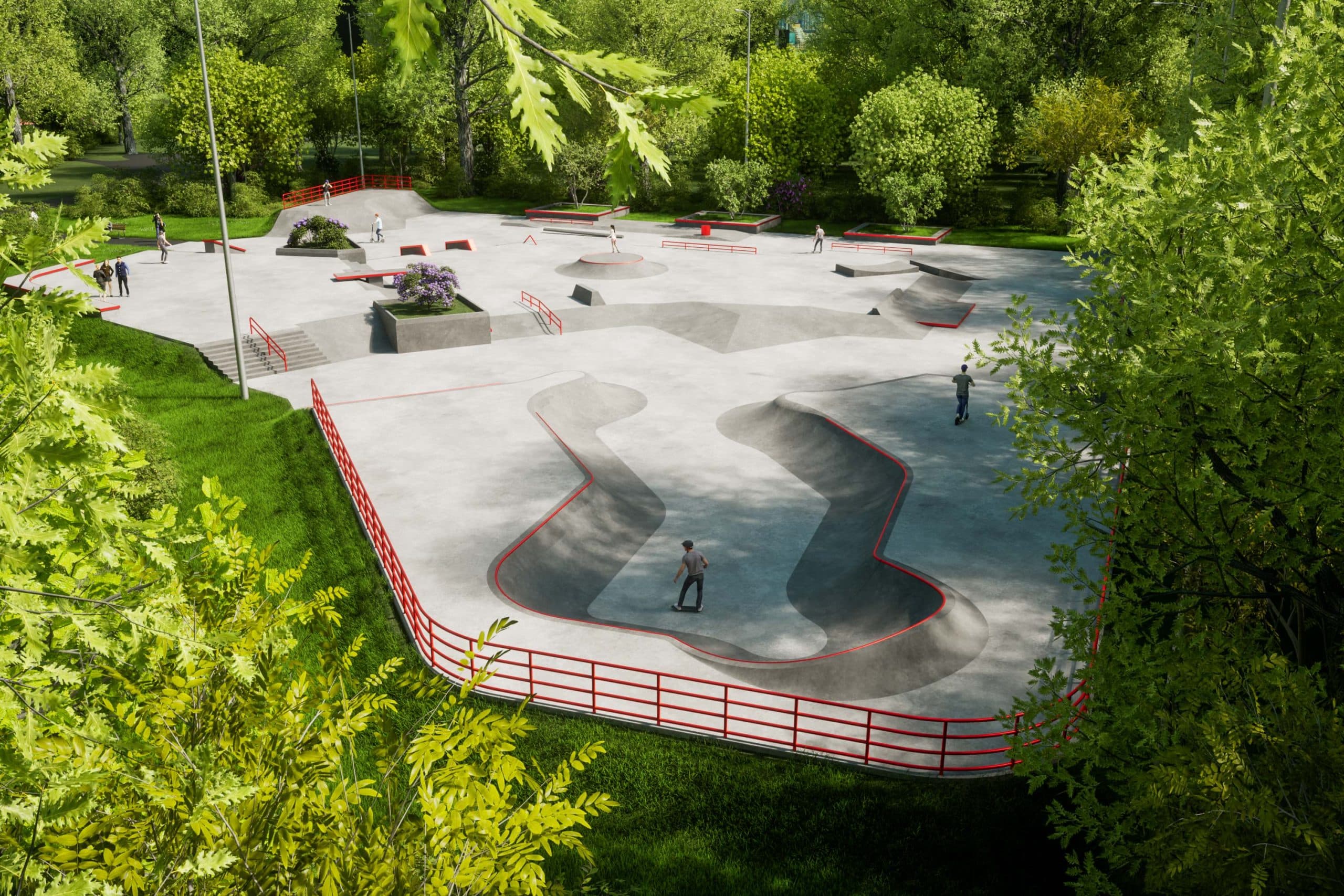 Havelock Residences amenity Skate Park - Discovery Gardens, Dubai - by HMB Homes Real Estate Development