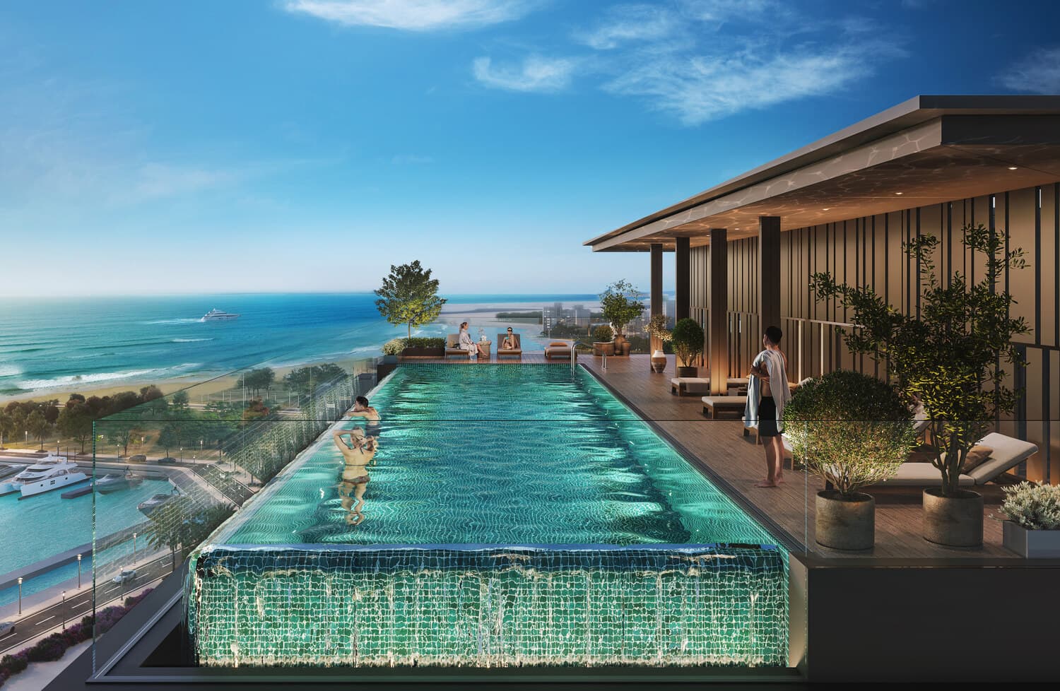 Haven Bay amenity Swimming Pool - Dubai Islands, Dubai - by Metac Properties