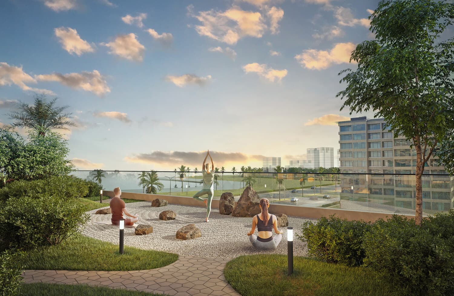 Haven Bay amenity Zen Garden - Dubai Islands, Dubai - by Metac Properties
