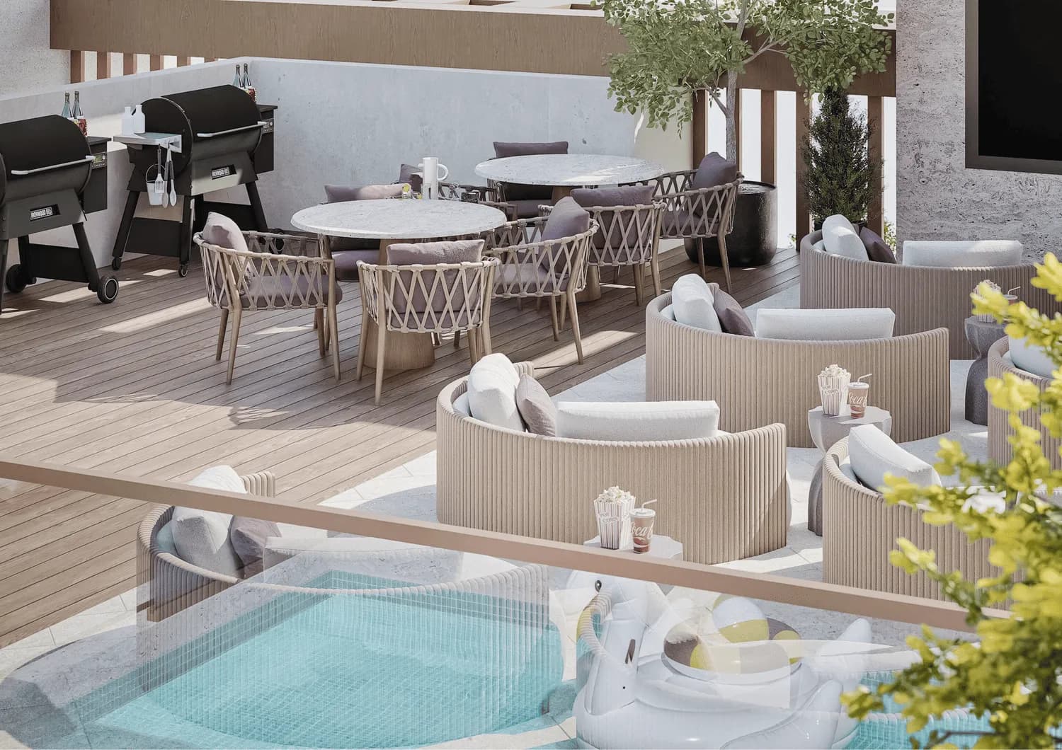 Havencia amenity BBQ Area - Dubai Land Residence Complex, Dubai - by ALA Developments