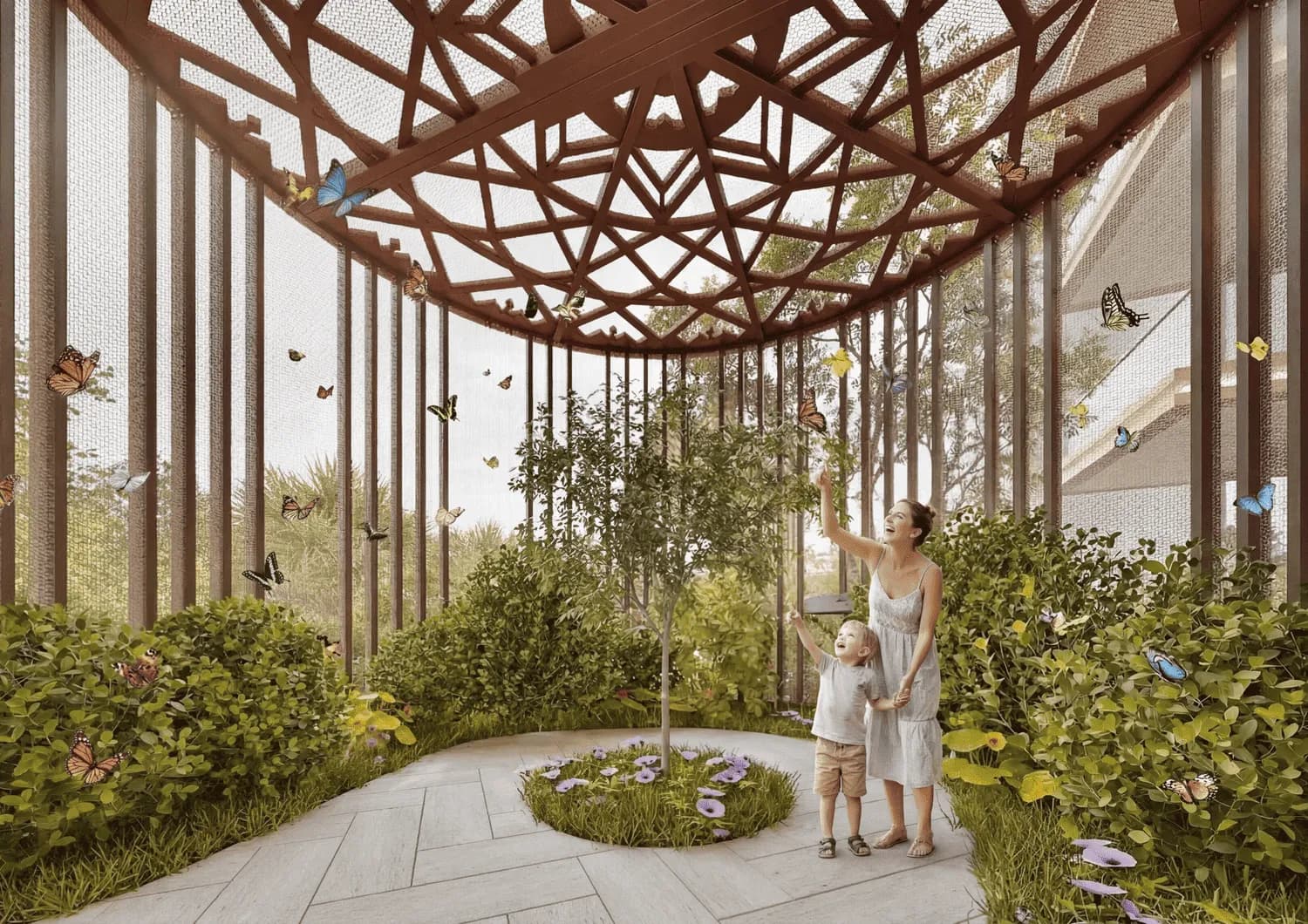 Havencia amenity Floral Garden - Dubai Land Residence Complex, Dubai - by ALA Developments