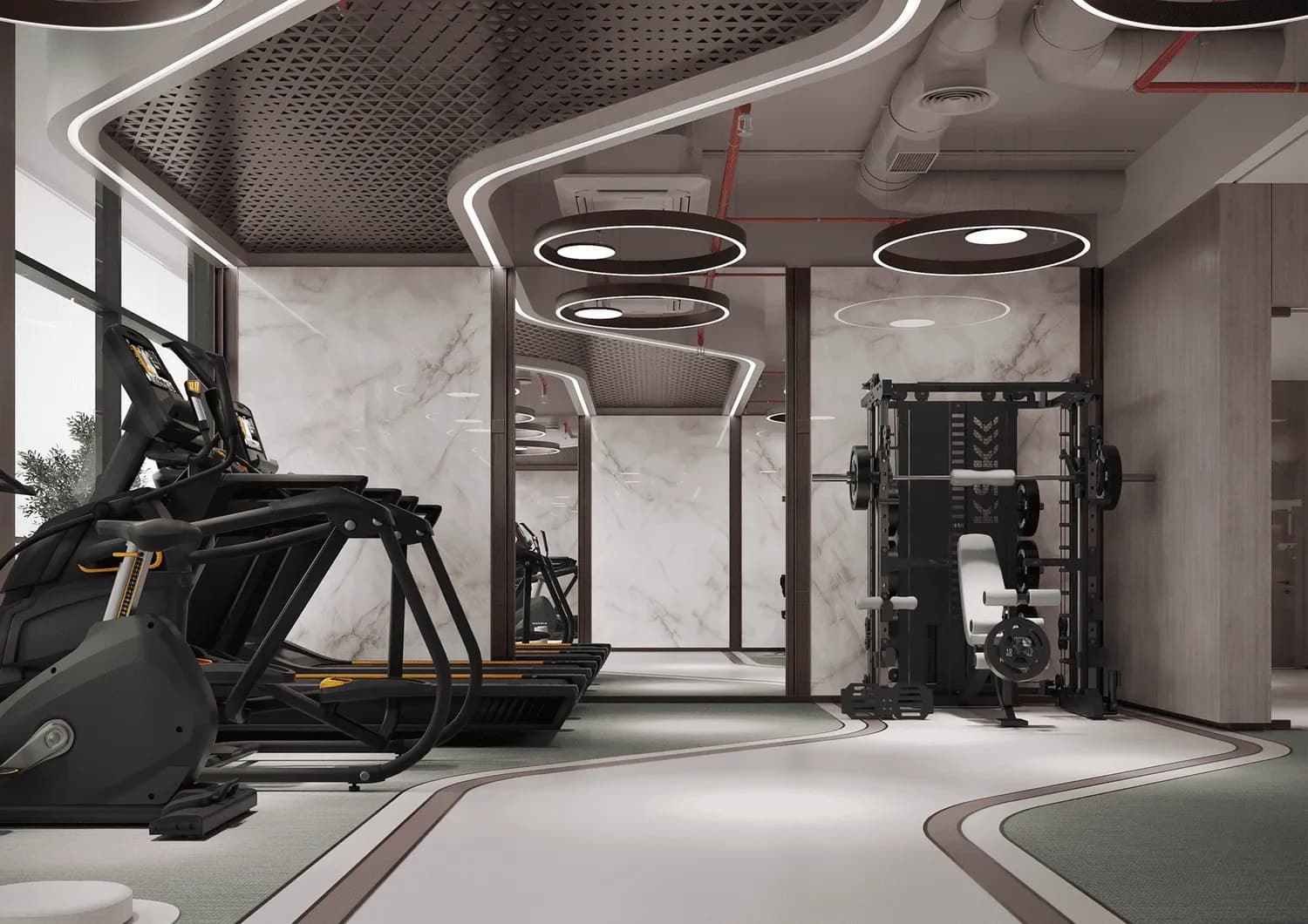 Havencia amenity Gym - Dubai Land Residence Complex, Dubai - by ALA Developments