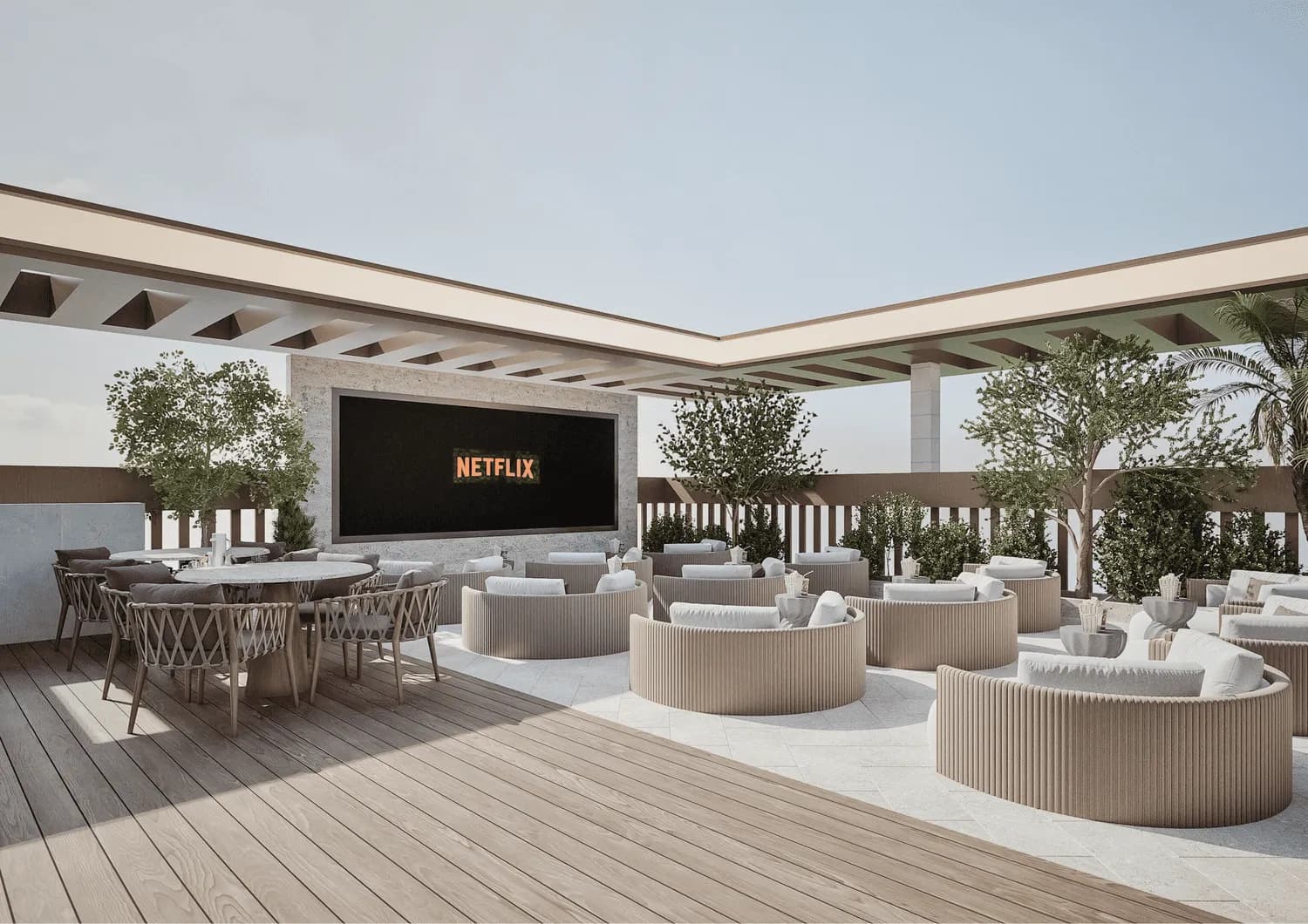 Havencia amenity Outdoor Cinema - Dubai Land Residence Complex, Dubai - by ALA Developments