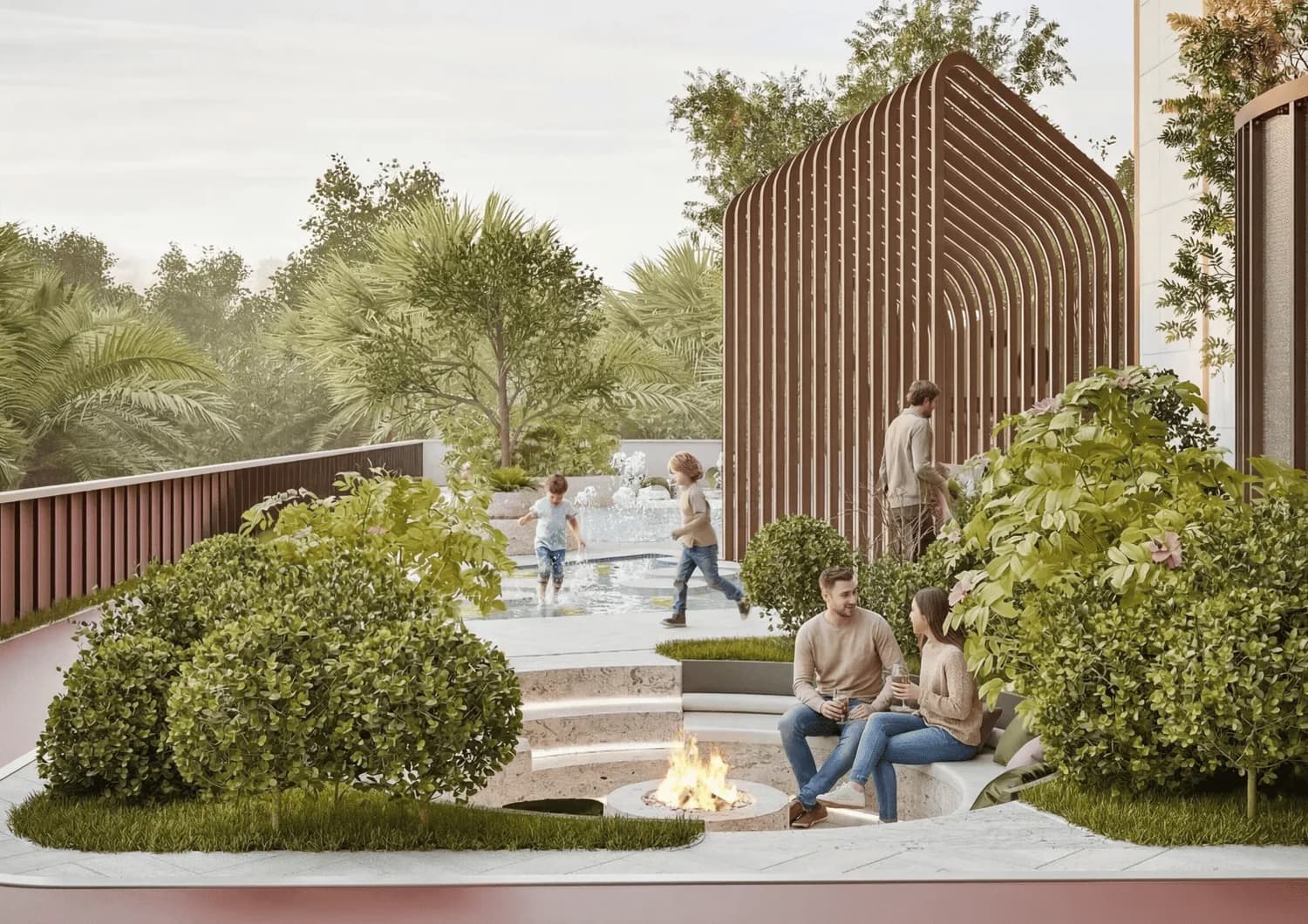 Havencia amenity Sitting Area - Dubai Land Residence Complex, Dubai - by ALA Developments