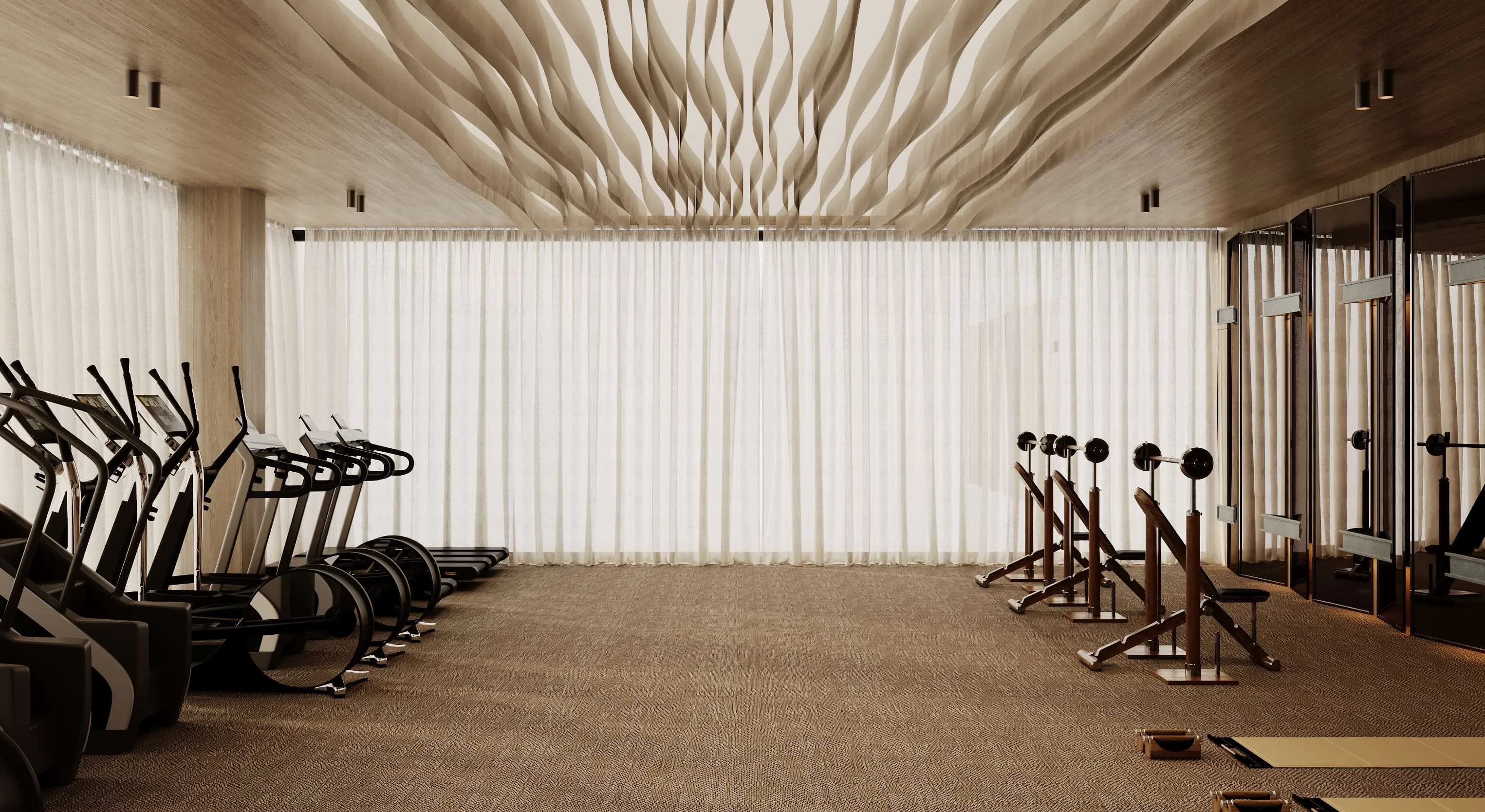Helvetia Marine by DHG amenity Indoor & Outdoor Gym - Palm Deira, Dubai - by DHG Properties