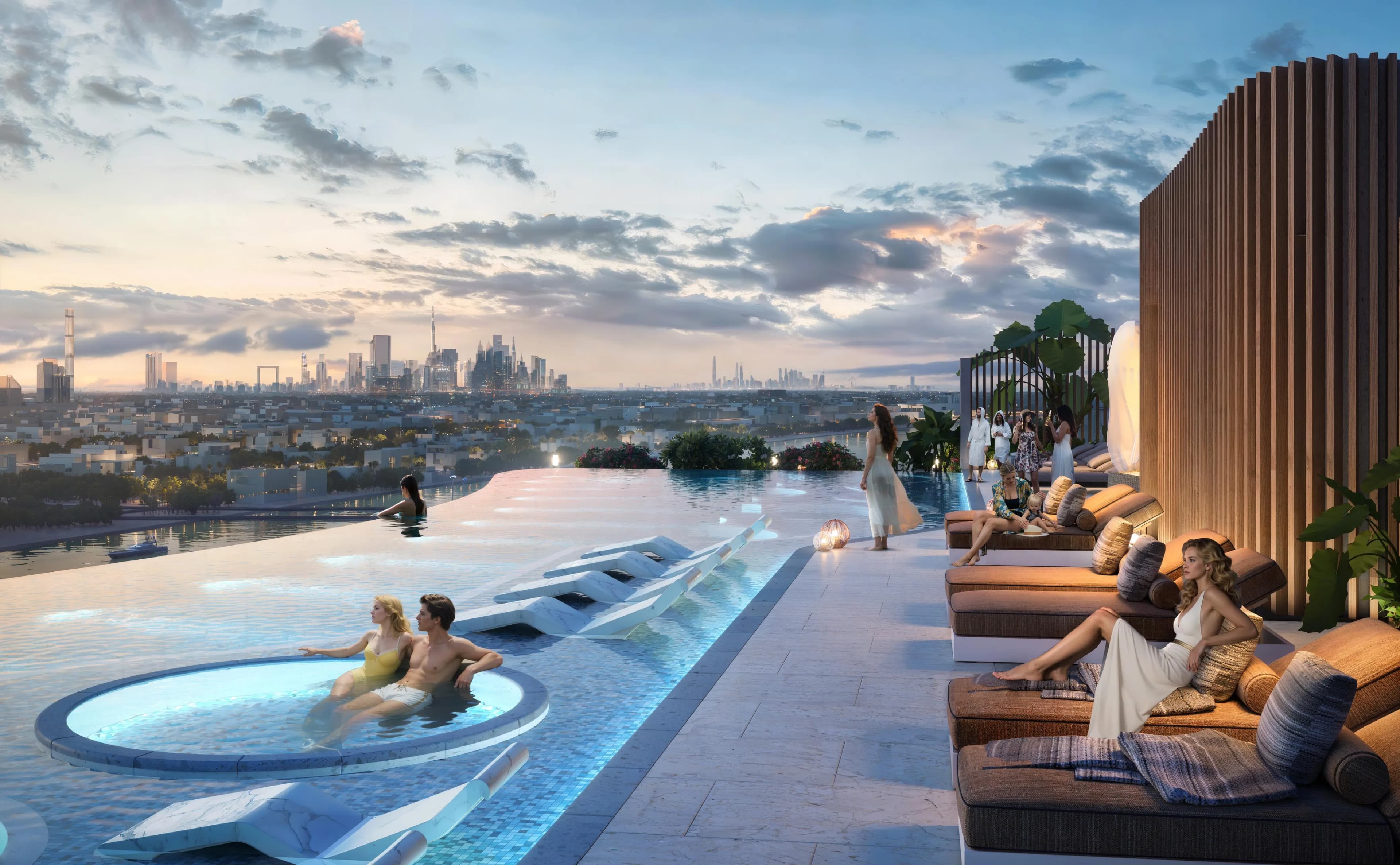 Hermina by Casagrand amenity Infinity Pool - Dubai Islands, Dubai - by Casagrand