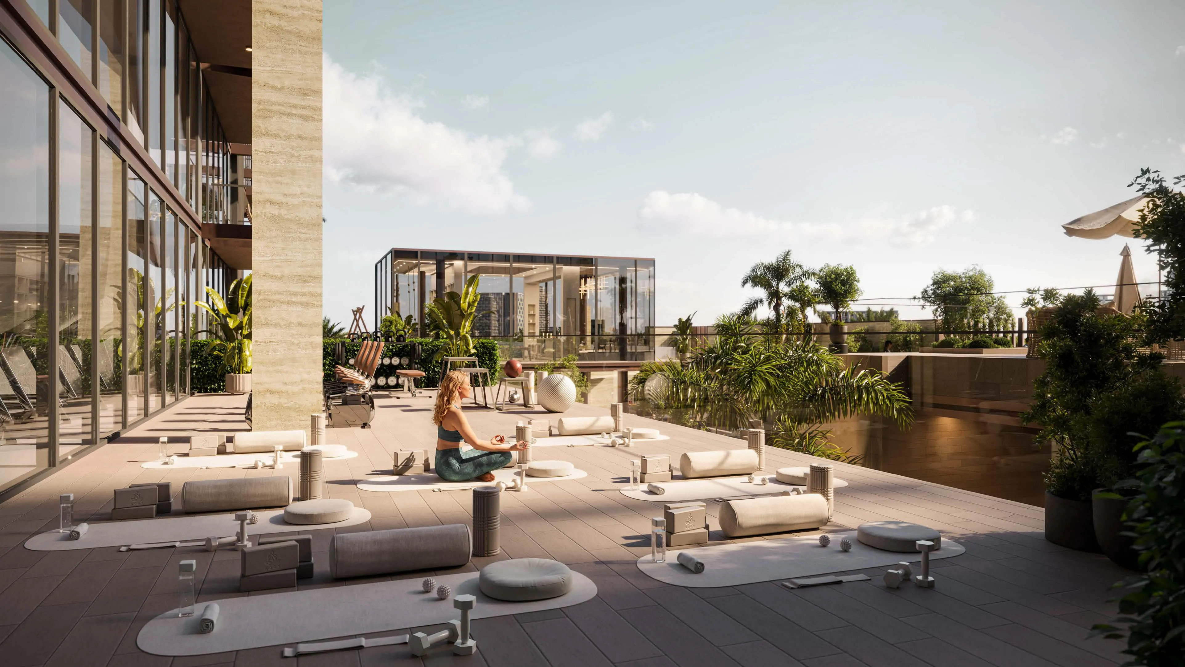 Hermina by Casagrand amenity Outdoor Gym & Yoga - Dubai Islands, Dubai - by Casagrand