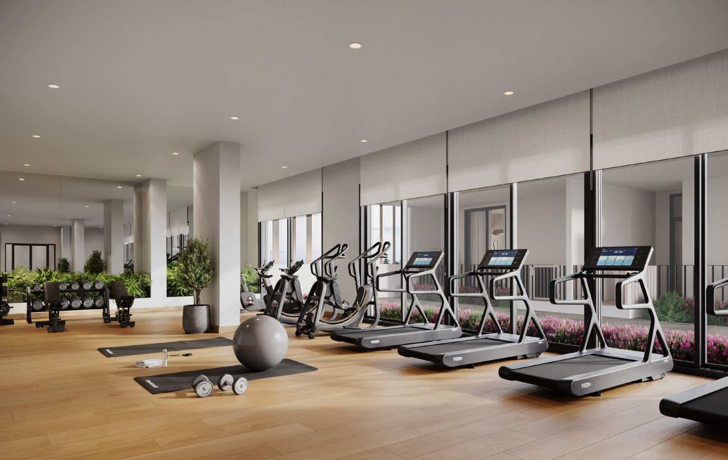 HillCrest amenity Gym - Town Square, Dubai - by Nshama Group