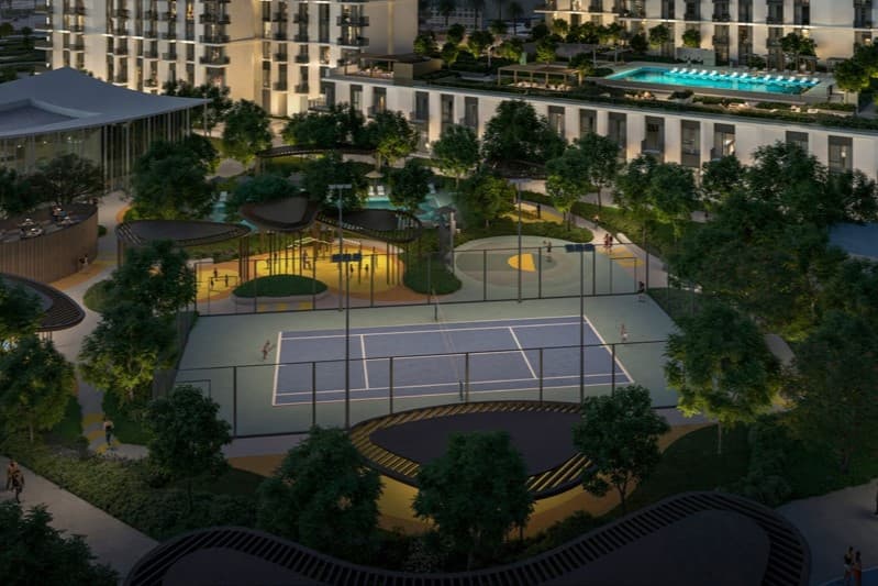 Hillsedge amenity Sports Courts & Jogging Tracks - Dubai Hills, Dubai - by Emaar