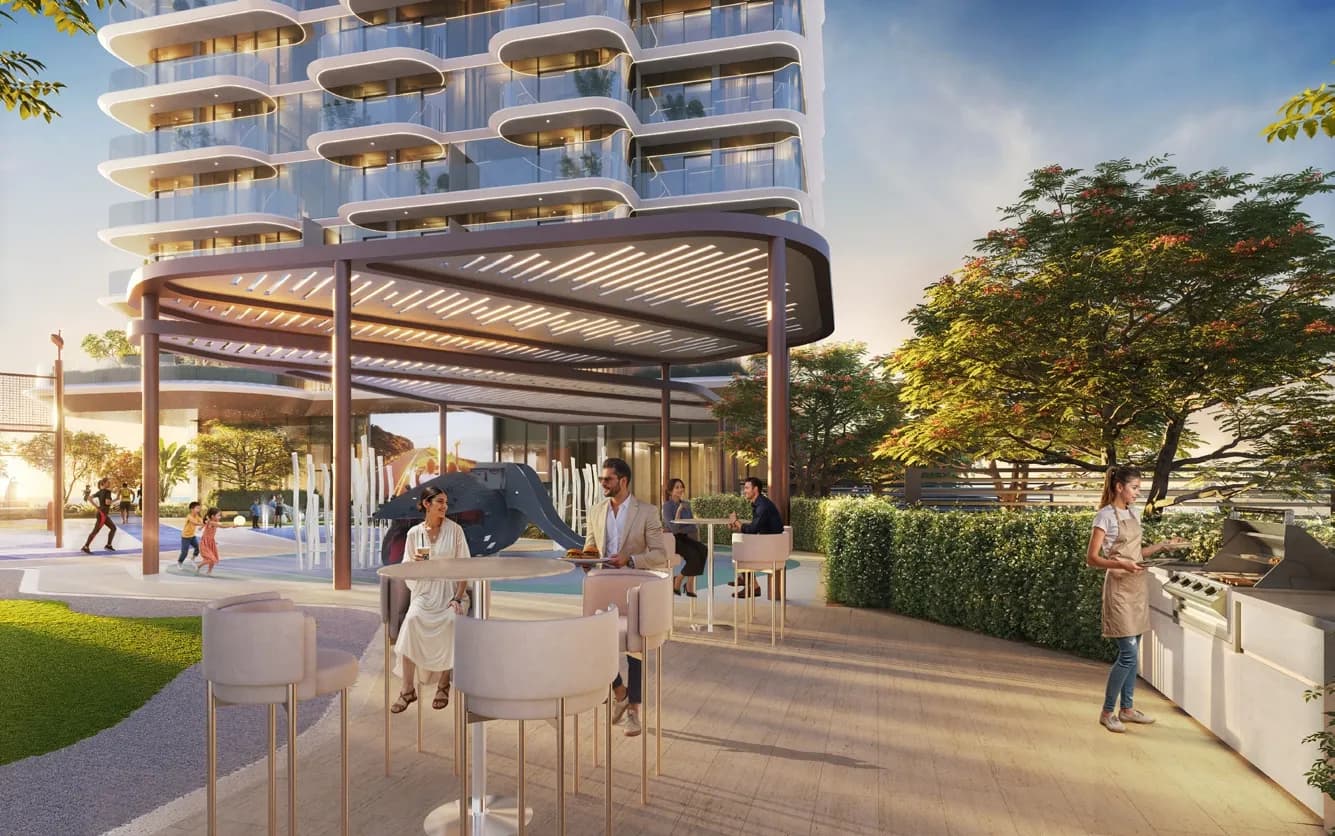 Hilton Residences amenity BBQ Deck - Bur Dubai, Dubai - by Prestige One Developments