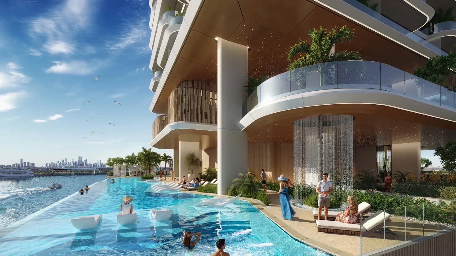Hilton Residences amenity Horizon Edge Lagoon - Bur Dubai, Dubai - by Prestige One Developments