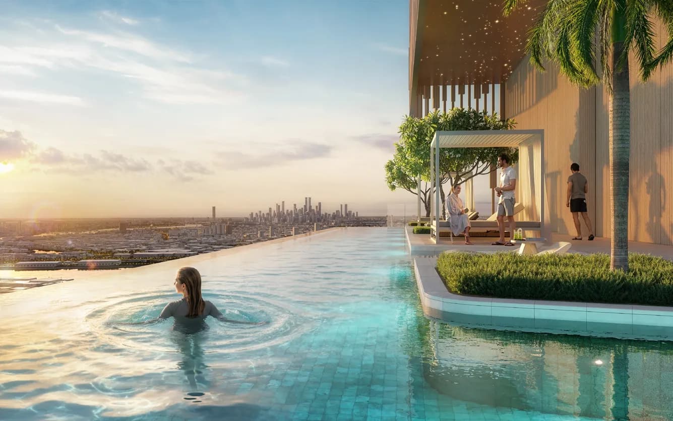Hilton Residences amenity Infinity Skyline Pool - Bur Dubai, Dubai - by Prestige One Developments