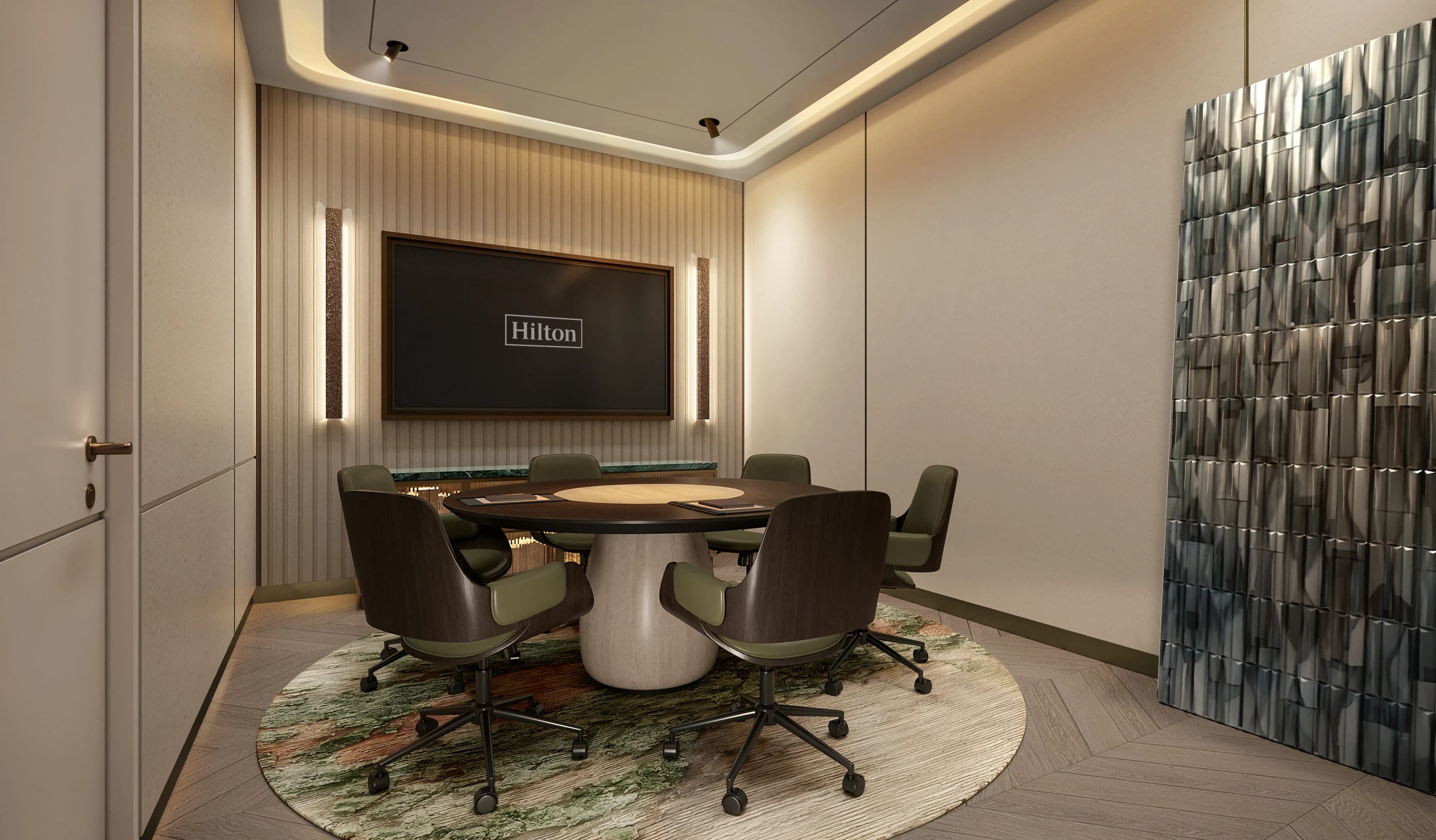 Hilton Residences Dubai JLT amenity Business Lounge - JLT (Jumeirah Lake Towers), Dubai - by Emirates Developments