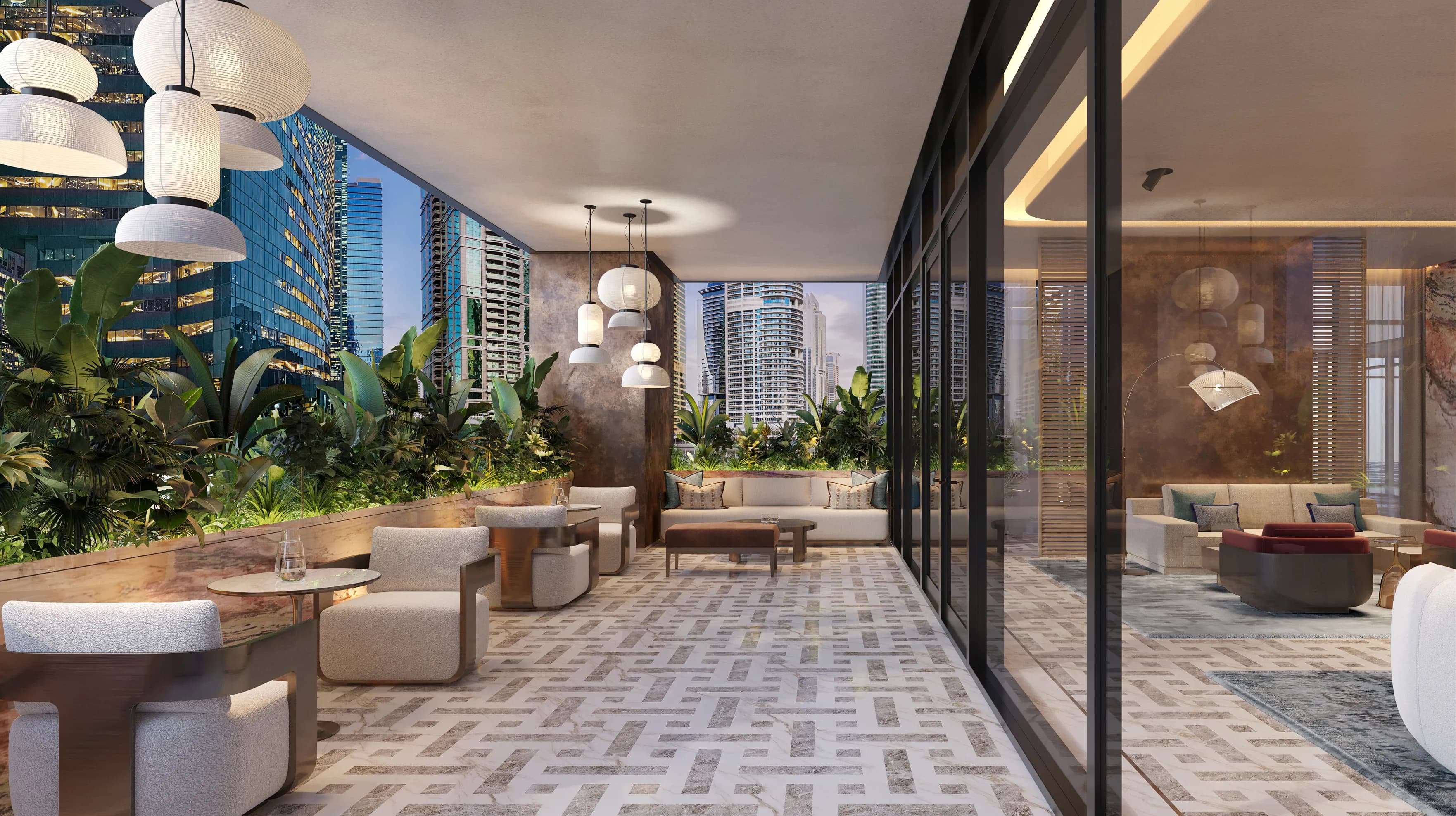 Hilton Residences Dubai JLT amenity Community Garden - JLT (Jumeirah Lake Towers), Dubai - by Emirates Developments