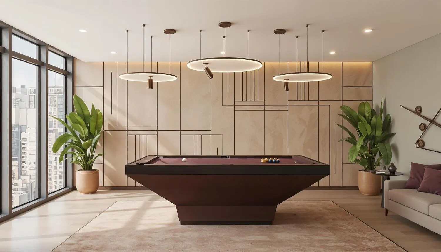 HOLM One amenity Games Room - Al Satwa, Dubai - by HOLM Developments