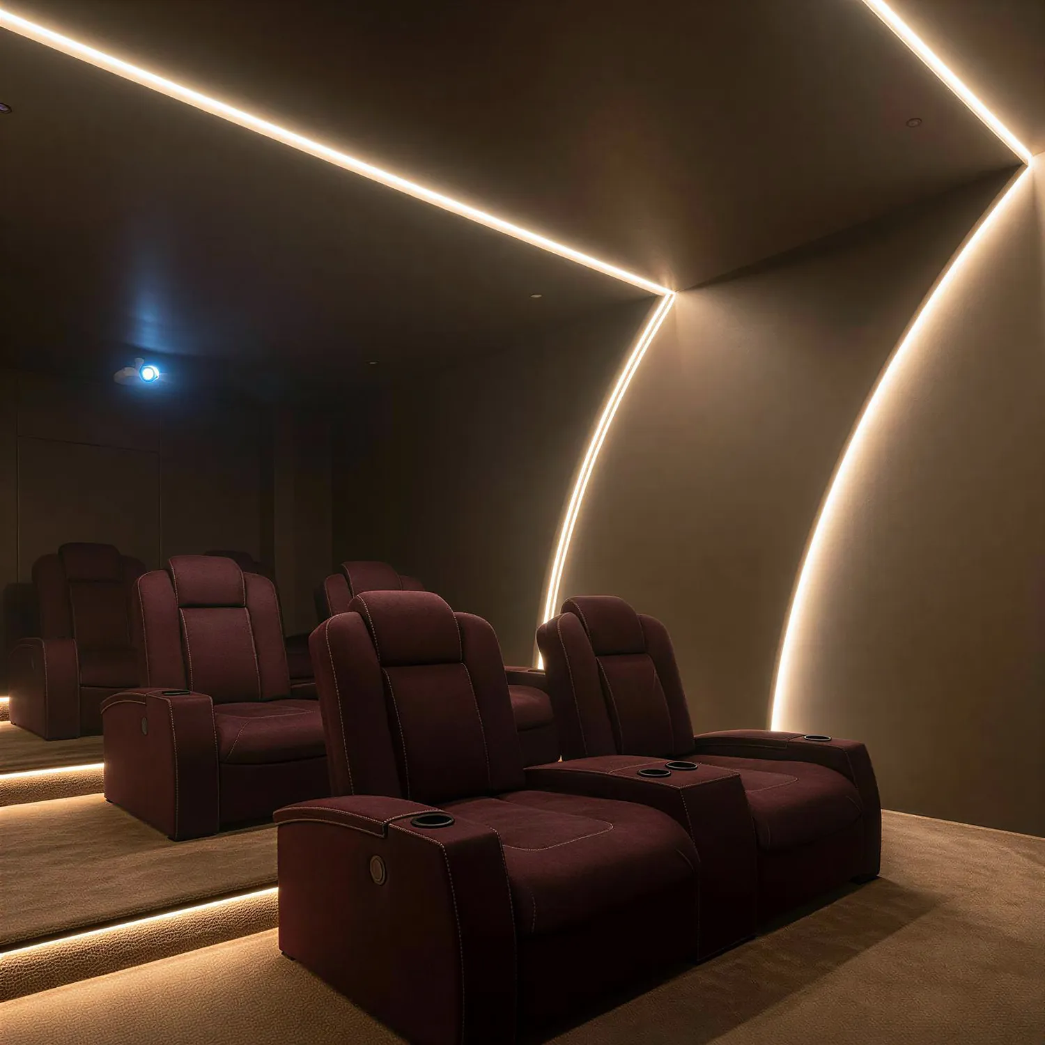 HOLM One amenity Indoor Cinema - Al Satwa, Dubai - by HOLM Developments