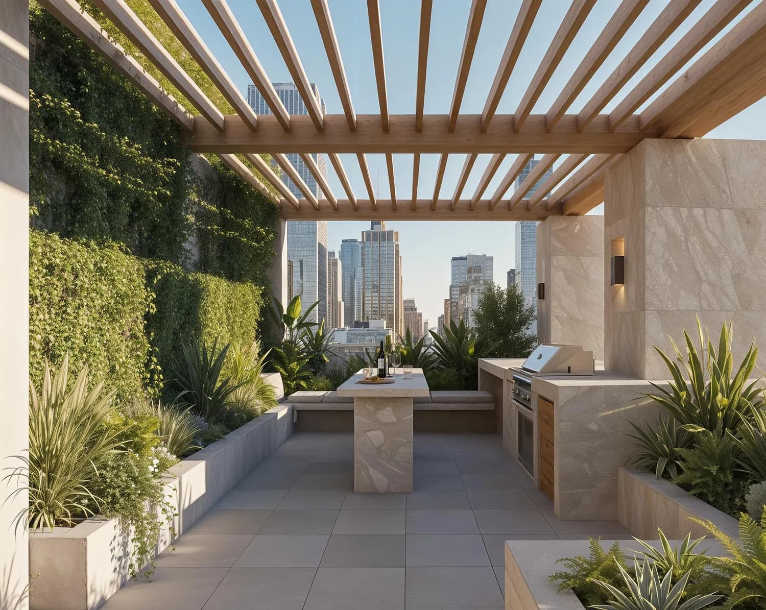 HOLM One amenity Rooftop Garden - Al Satwa, Dubai - by HOLM Developments
