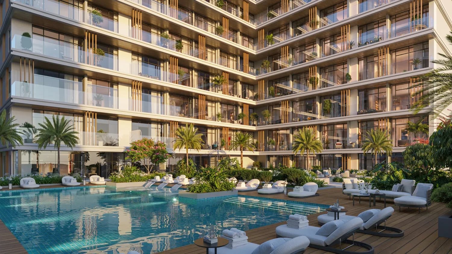 HOLM One amenity Swimming Pool - Al Satwa, Dubai - by HOLM Developments
