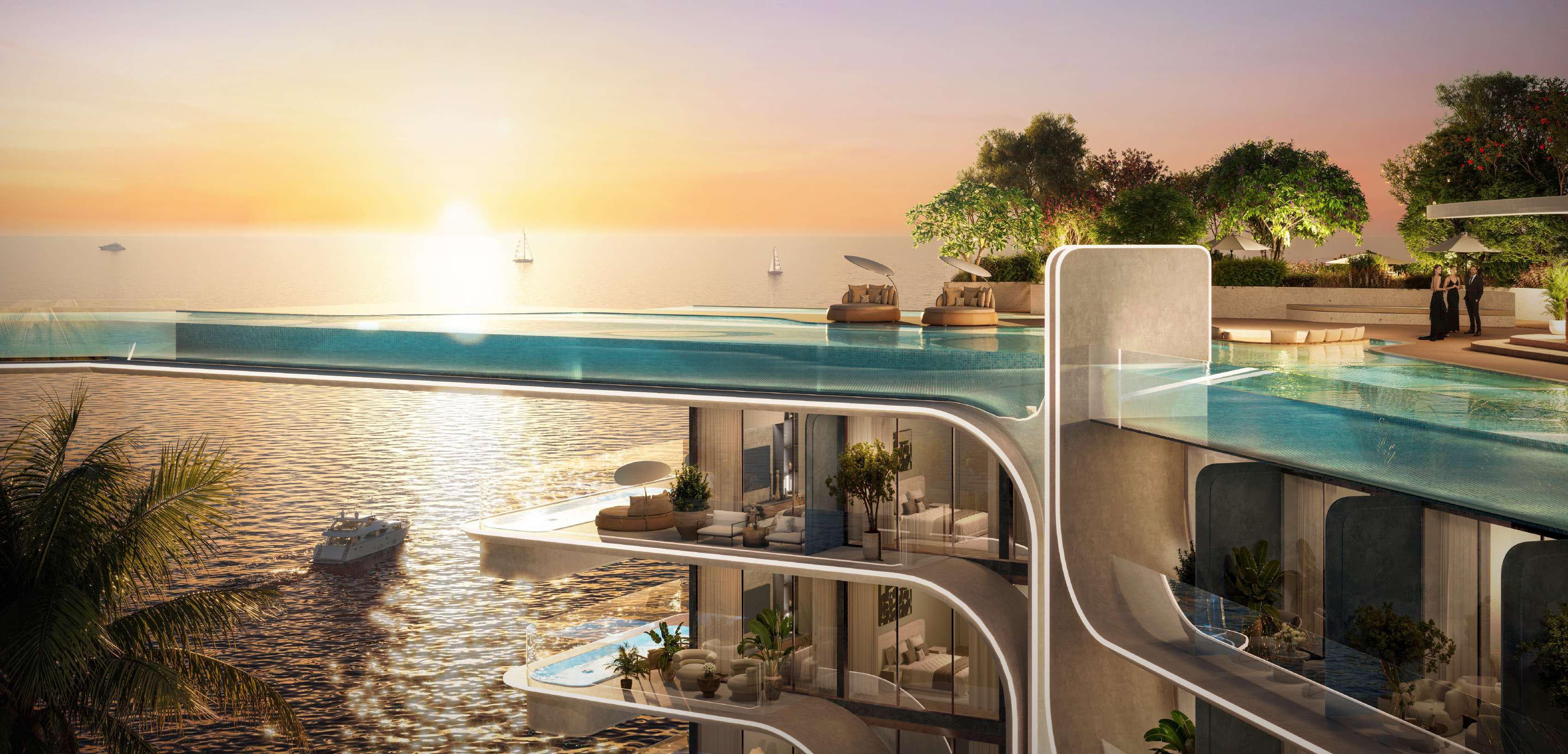 Hotel London amenity Rooftop Pool - World of Islands, Dubai - by THOE