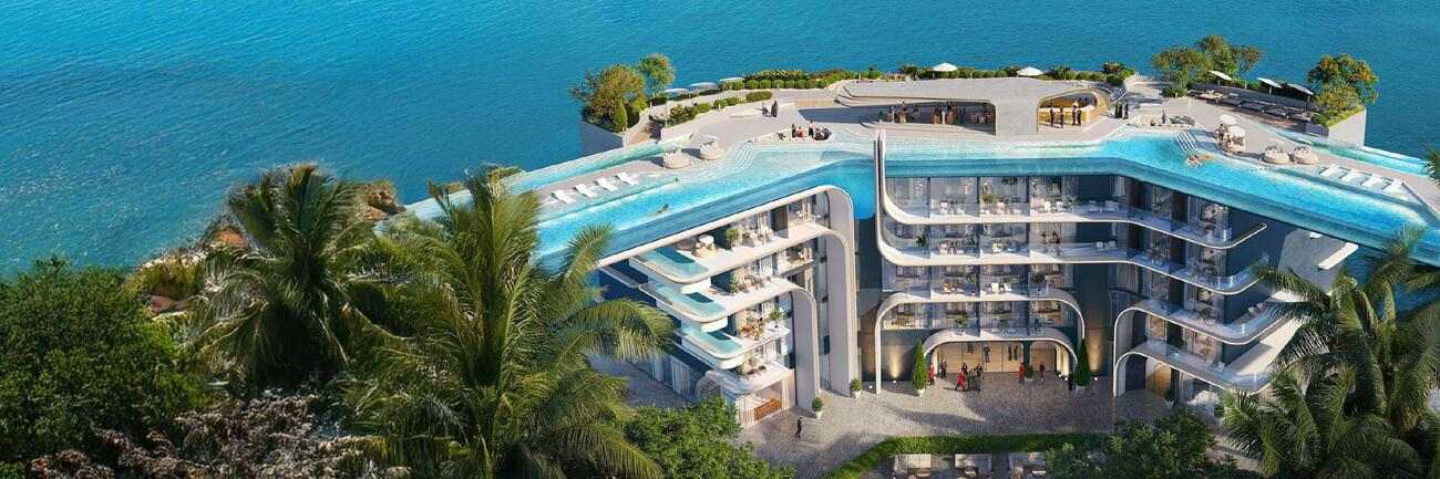 Hotel London exterior view - World of Islands, Dubai - by THOE