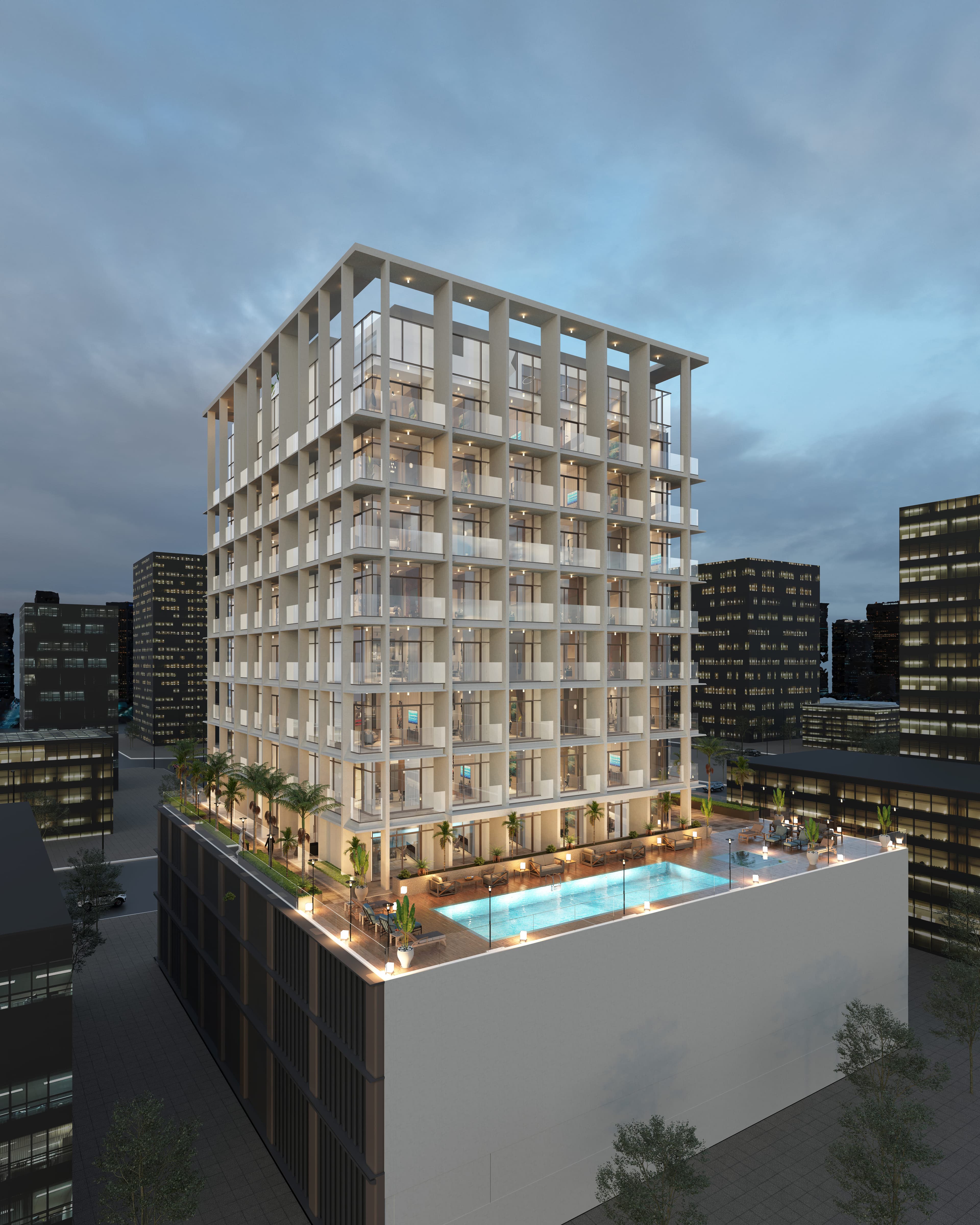 Hyde Walk Residence exterior view - Al Satwa, Dubai - by Imtiaz Development