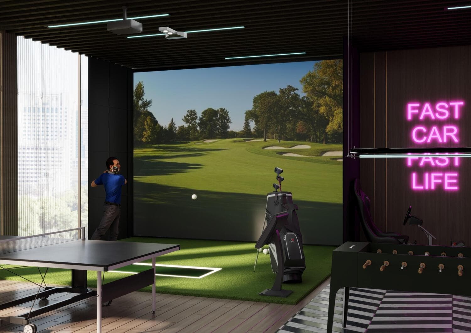 I'Sola Bella amenity Gaming Room - JVC (Jumeirah Village Circle), Dubai - by MAK Developers