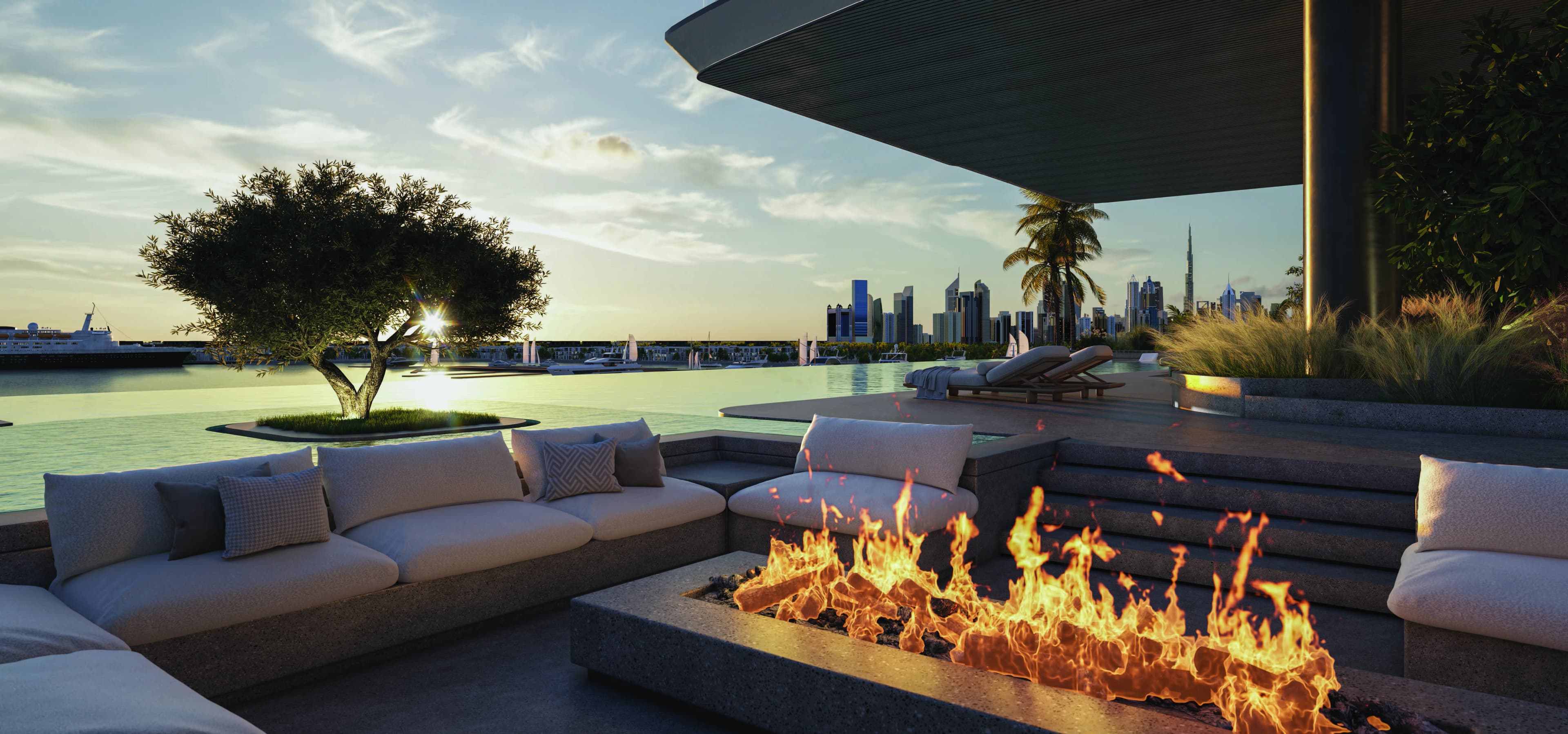 Il Vento amenity Cozy Fireplace - Bur Dubai, Dubai - by Kora Properties
