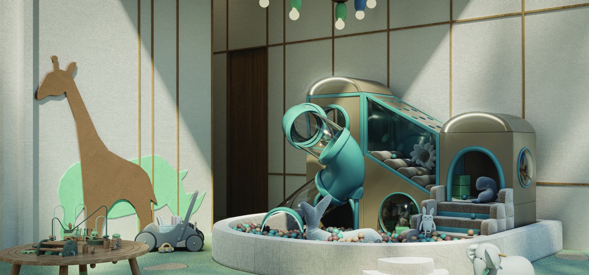 Il Vento amenity Kids' Indoor Play Area in Bur Dubai, Dubai, by Kora Properties
