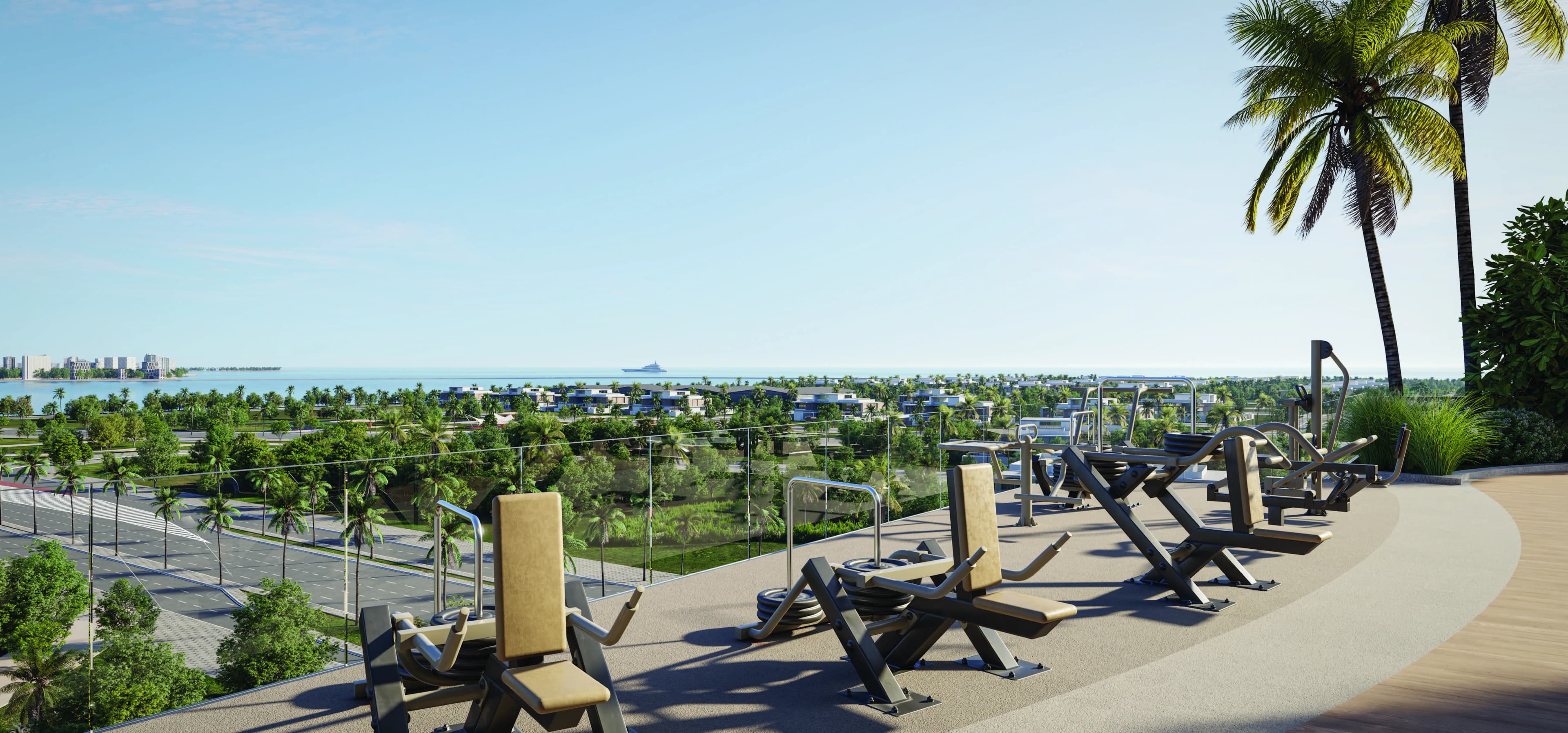 Il Vento amenity Open-Air Fitness Deck - Bur Dubai, Dubai - by Kora Properties