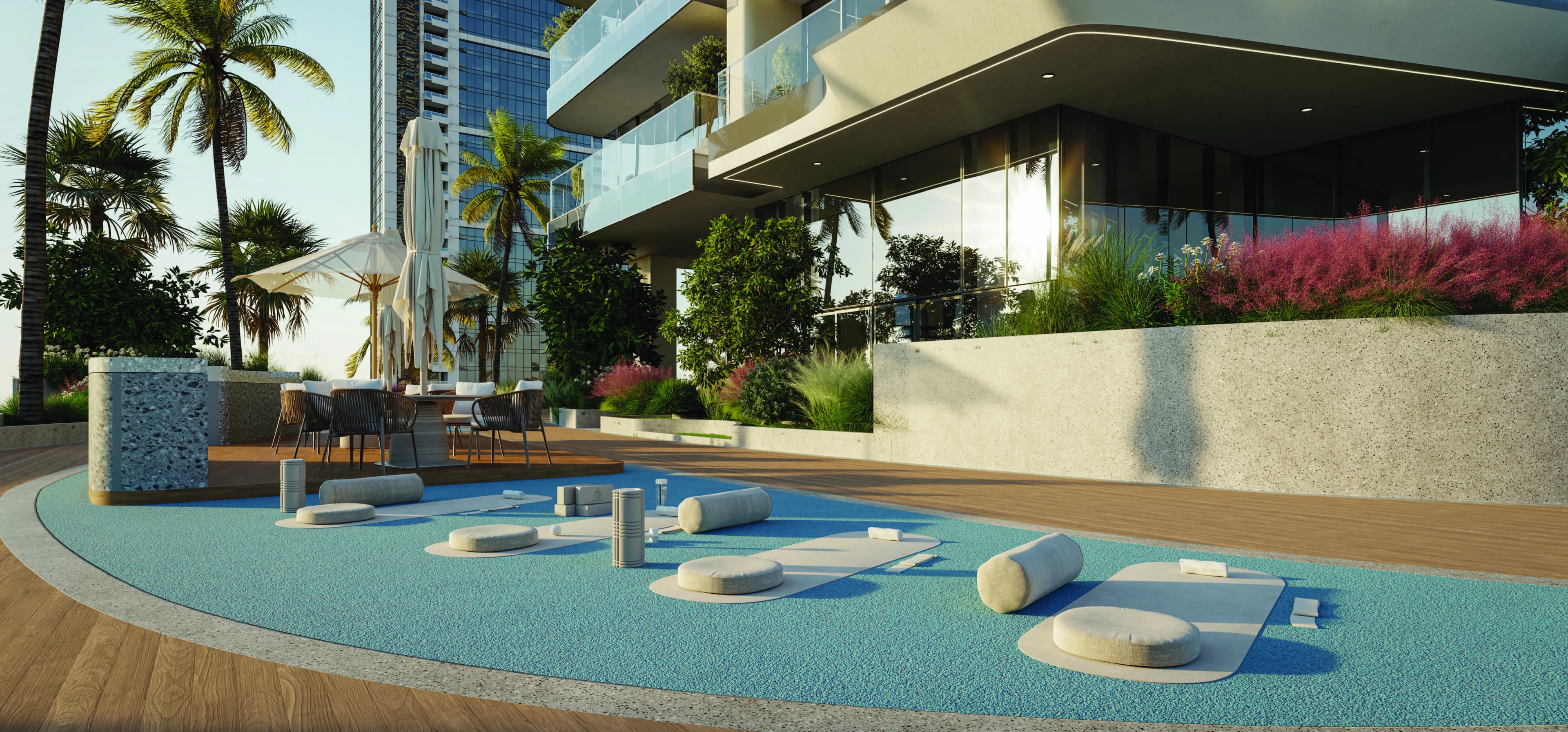Il Vento amenity Outdoor Yoga - Bur Dubai, Dubai - by Kora Properties
