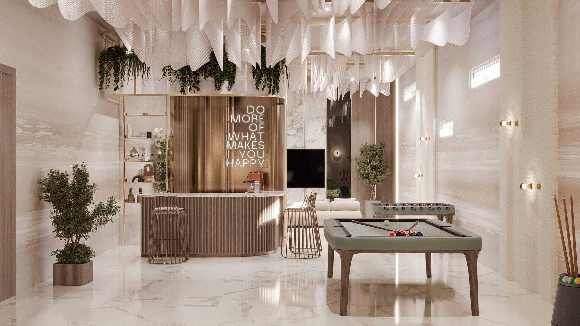 Iluka Residences amenity Gaming Facilities - Dubai Islands, Dubai - by MS Homes