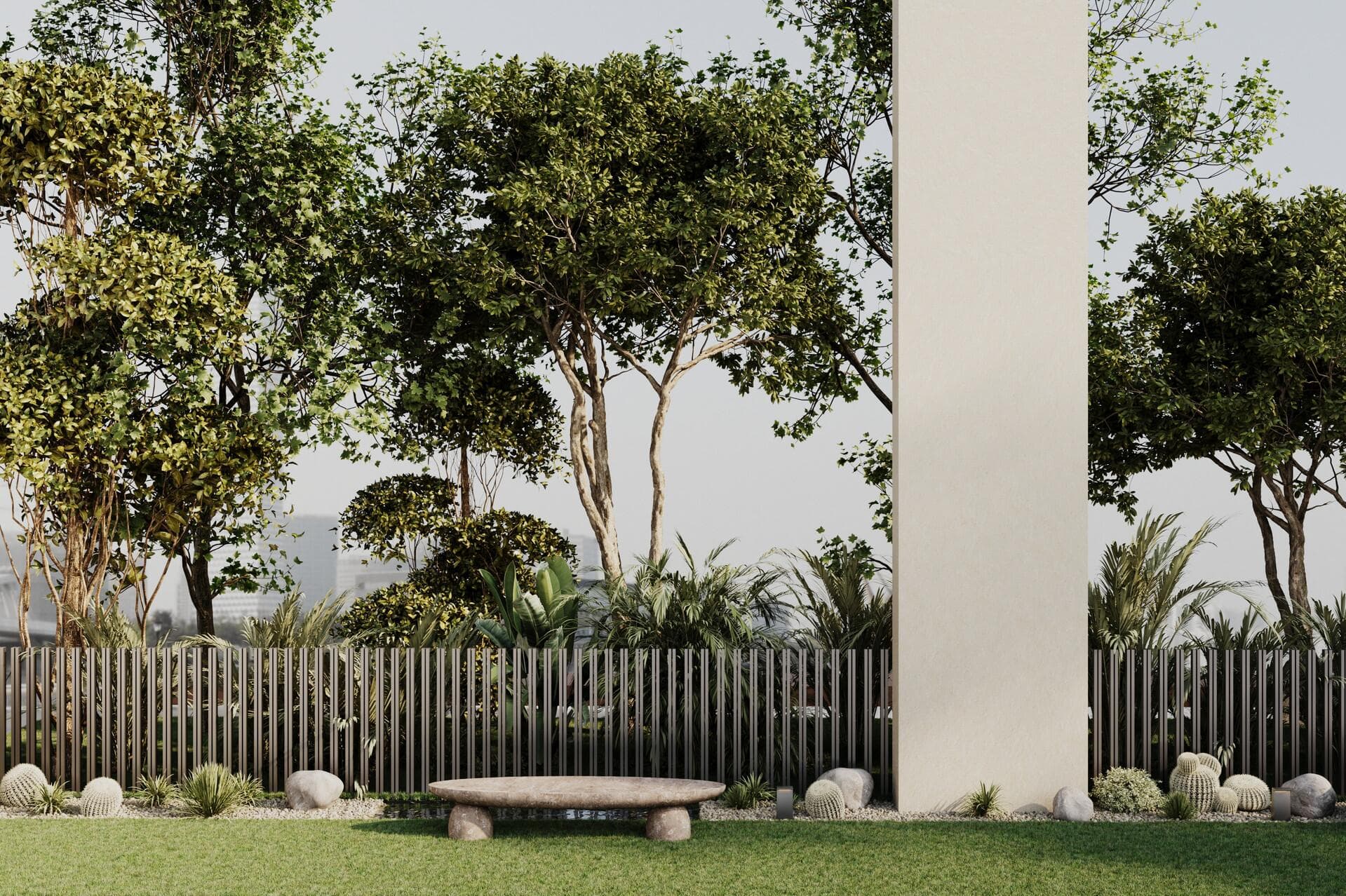 Iluka Residences amenity Urban Forest - Dubai Islands, Dubai - by MS Homes