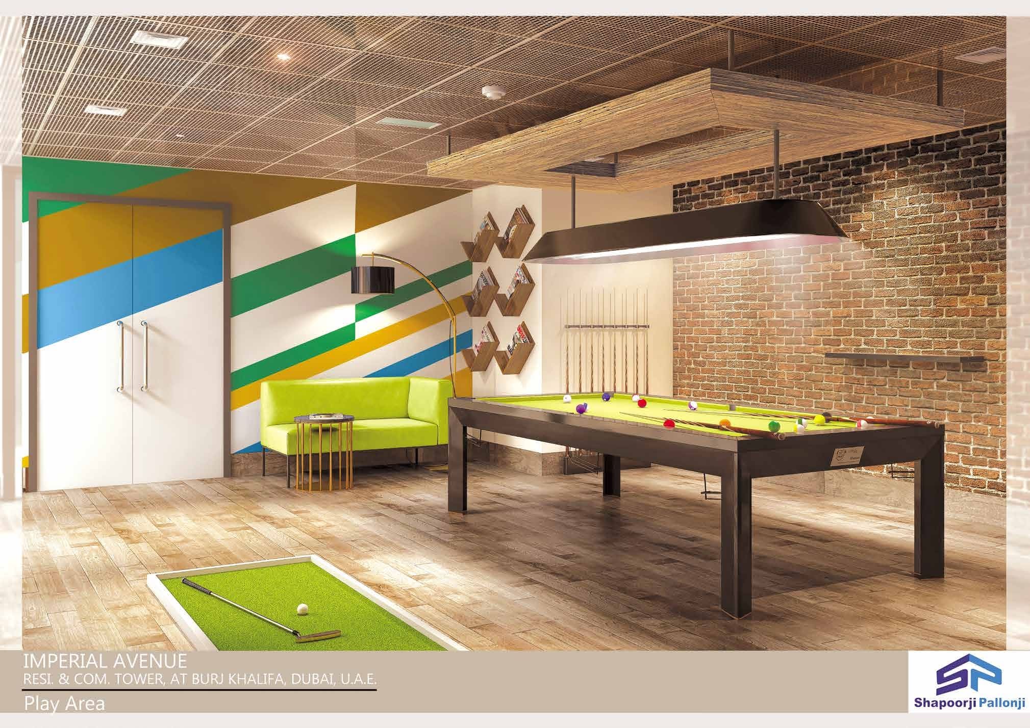 Imperial Avenue amenity Game Room in Downtown Dubai, Dubai, by Shapoorji Pallonji