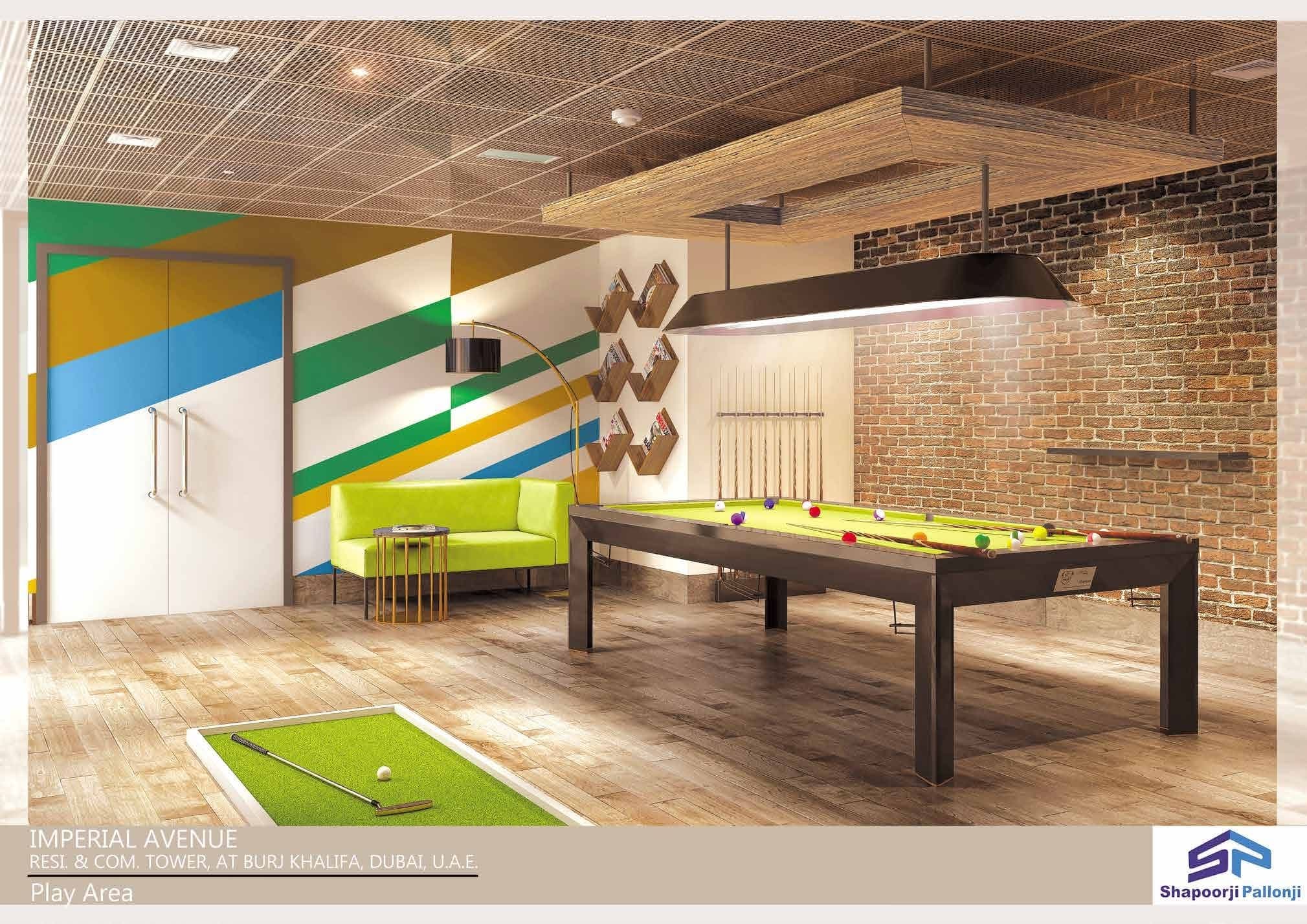 Imperial Avenue amenity Game Room - Downtown Dubai, Dubai - by Shapoorji Pallonji