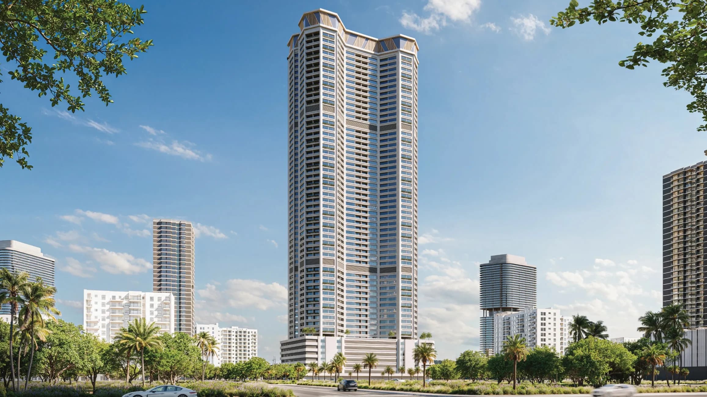 Infinity Tower exterior view - Al Helio, Dubai - by GJ Properties