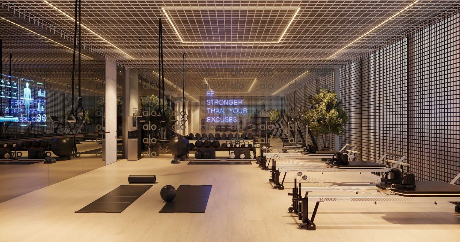 Interstellar Tower amenity Modern Fitness Studio in JVT (Jumeirah Village Triangle), Dubai, by Mr. Eight Development