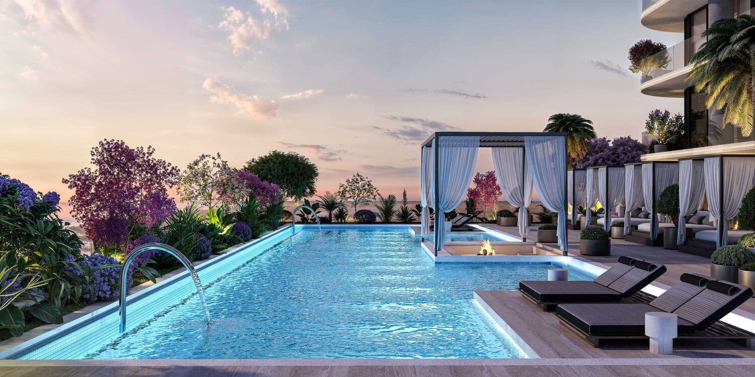 Interstellar Tower amenity Swimming Pool - JVT (Jumeirah Village Triangle), Dubai - by Mr. Eight Development