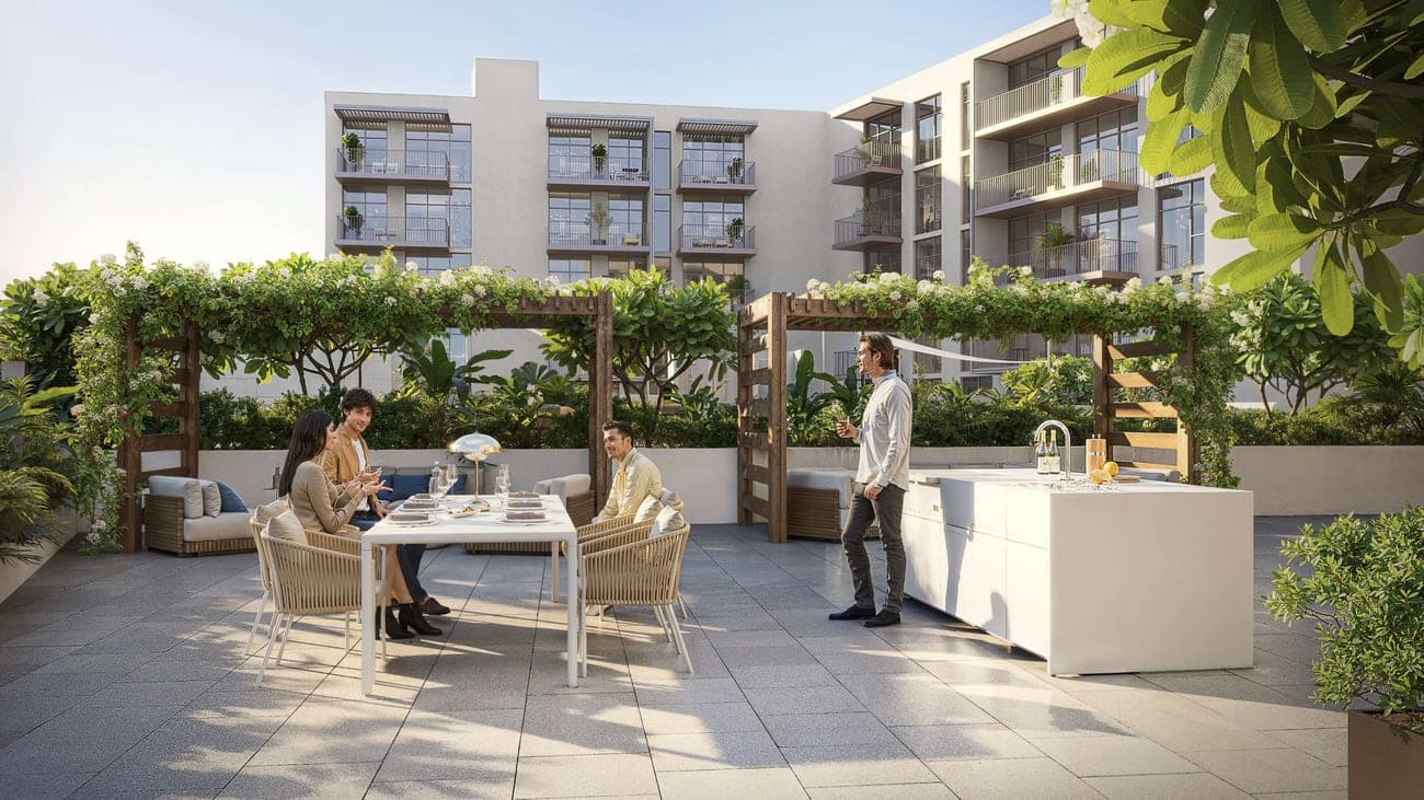 IR1DIAN Park 2 amenity Bbq Area & Outdoor Lounge - JVC (Jumeirah Village Circle), Dubai - by Object 1