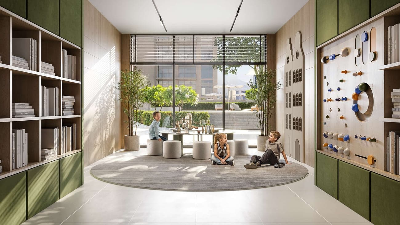 IR1DIAN Park 2 amenity Kids Play Room - JVC (Jumeirah Village Circle), Dubai - by Object 1
