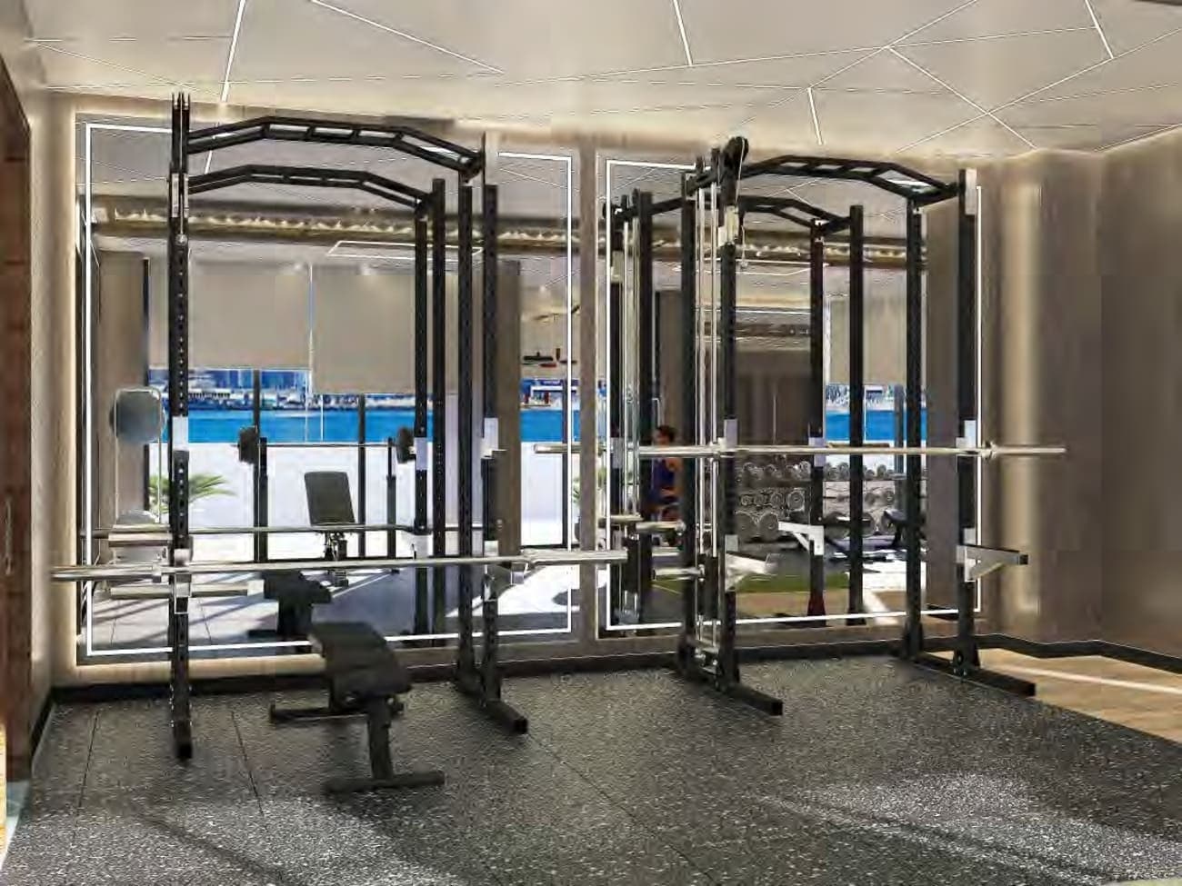 Iraz Creek Views amenity Gym - Al Jaddaf Waterfront, Dubai - by Iraz Developments