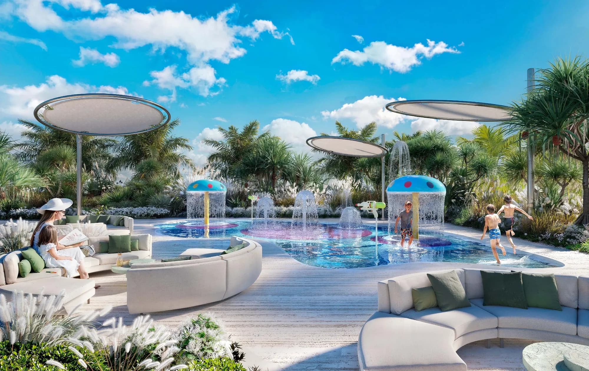 Isla Private Residences amenity Children's Pool & Splash Pad - Dubai Islands, Dubai - by Chaimaa Holding