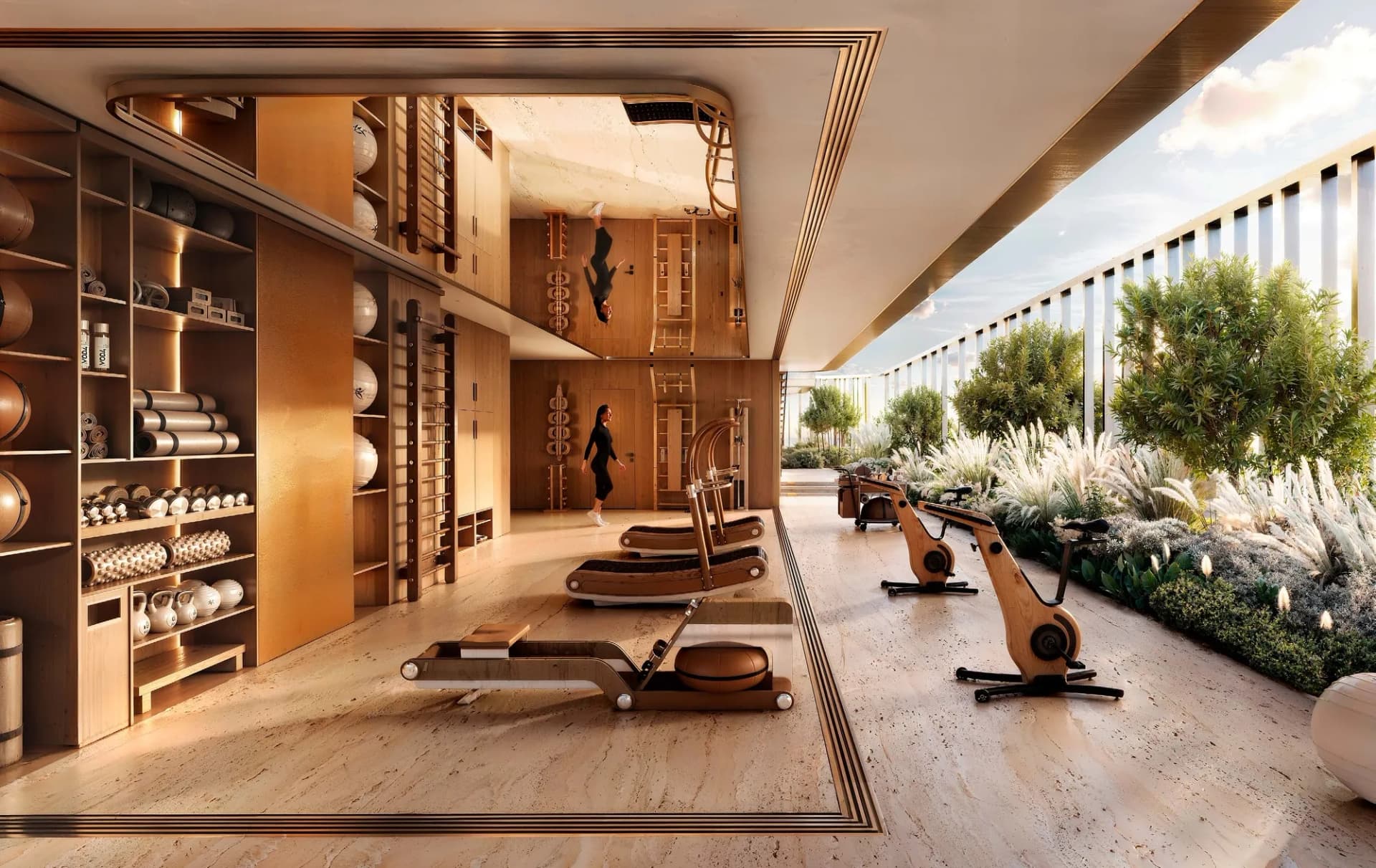 Isla Private Residences amenity Indoor & Outdoor Fitness Center in Dubai Islands, Dubai, by Chaimaa Holding