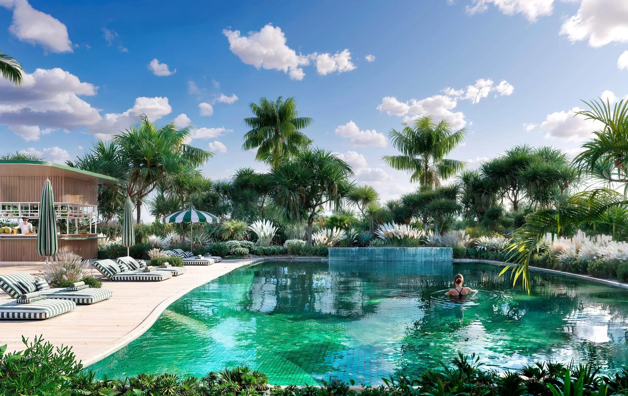 Isla Private Residences amenity Sanctuary Pool - Dubai Islands, Dubai - by Chaimaa Holding
