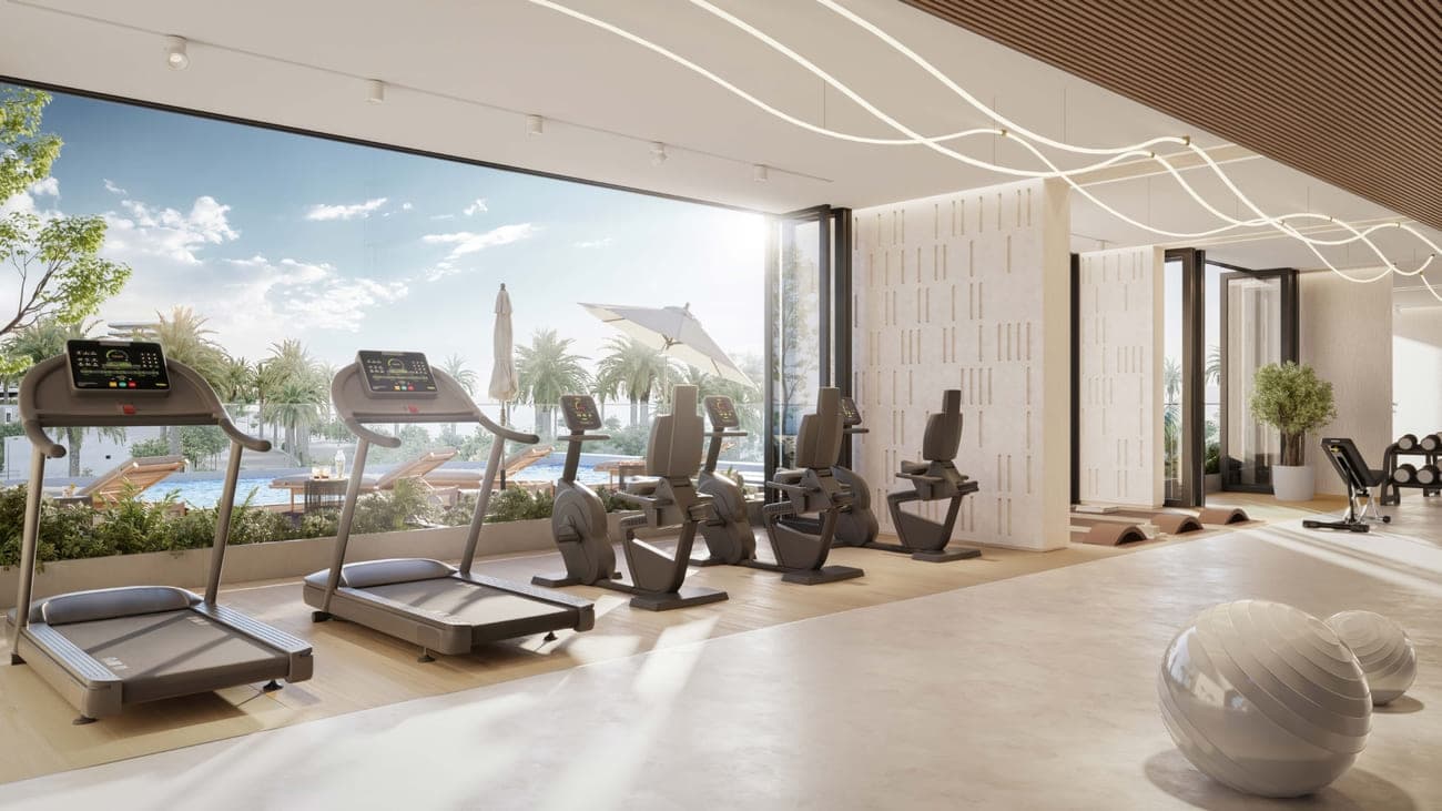 Island Heights amenity Gym - Al Marjan Island, Dubai - by Range Developments