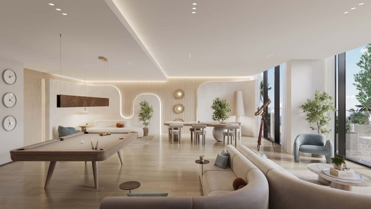 Island Heights amenity Residents’ Lounge - Al Marjan Island, Dubai - by Range Developments