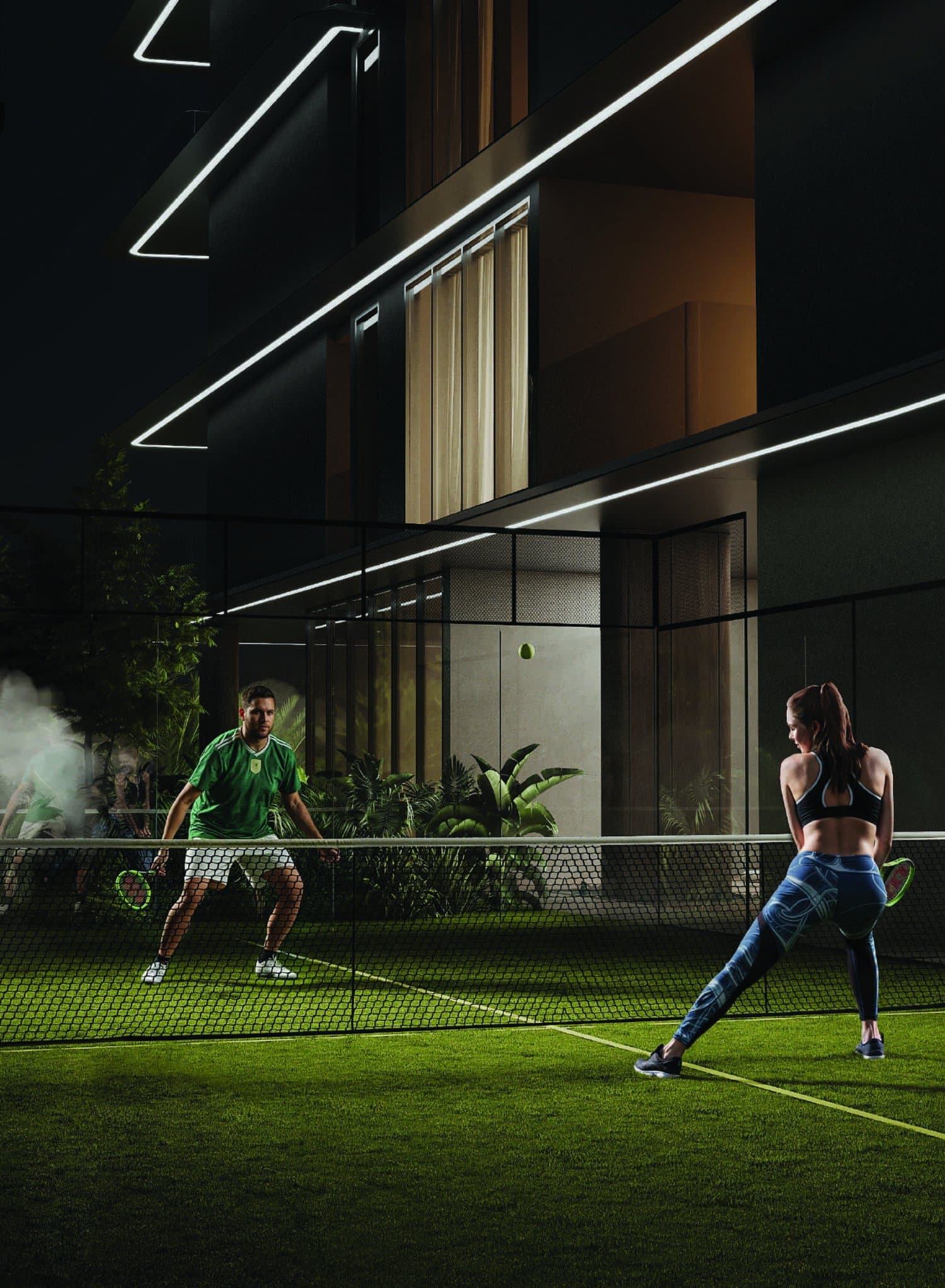 Isolana Residences amenity Padel Court - Dubai Islands, Dubai - by Hayaat Developments