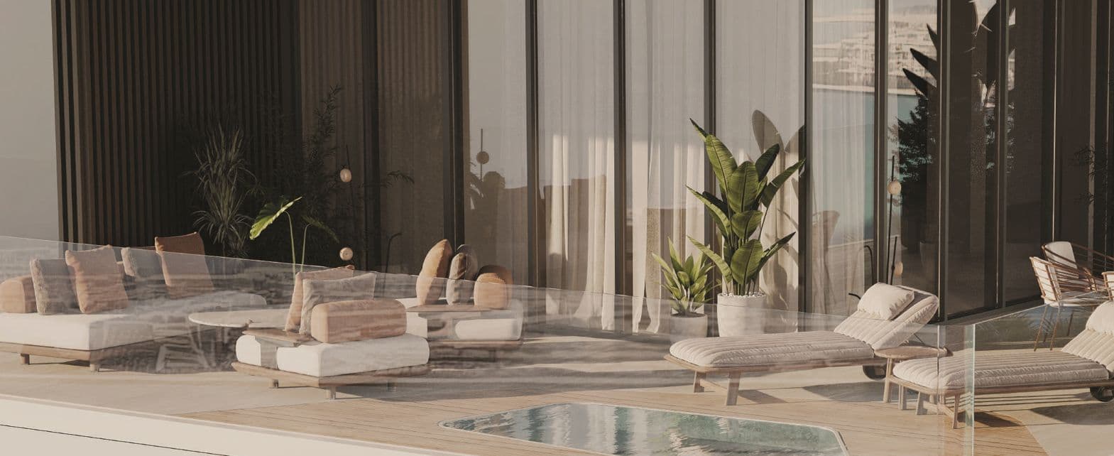 Isolana Residences amenity Resident Outdoor Lounge Seating - Dubai Islands, Dubai - by Hayaat Developments