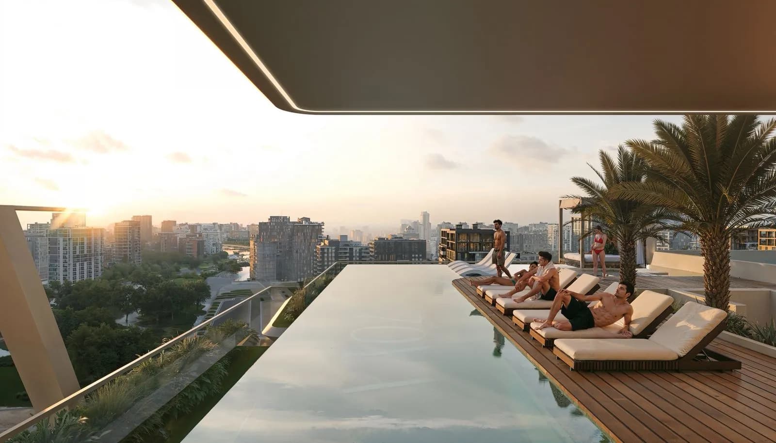 Izel by Zoya amenity Infinity Pool & Pool Deck - Dubai Land Residence Complex, Dubai - by Zoya Developments