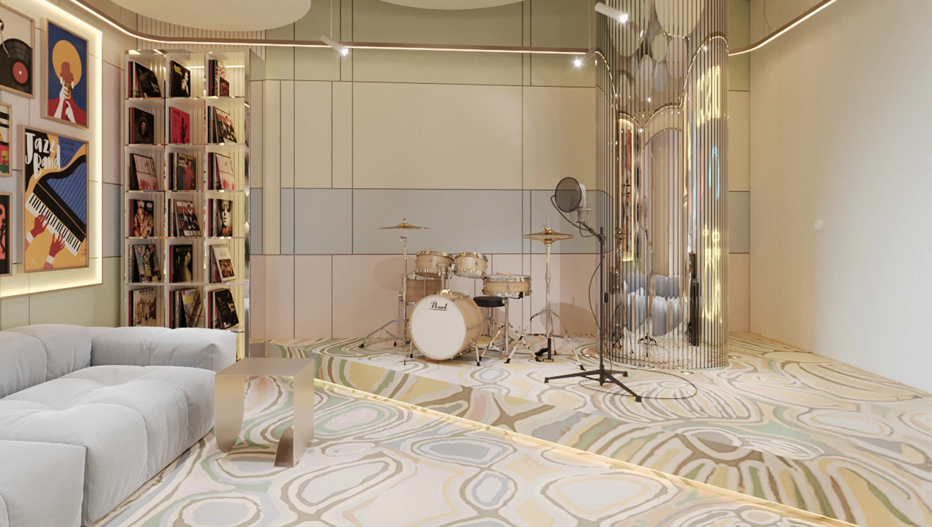 J-Haus Residence amenity Music Room - JVC (Jumeirah Village Circle), Dubai - by Hirat Real Estate Development