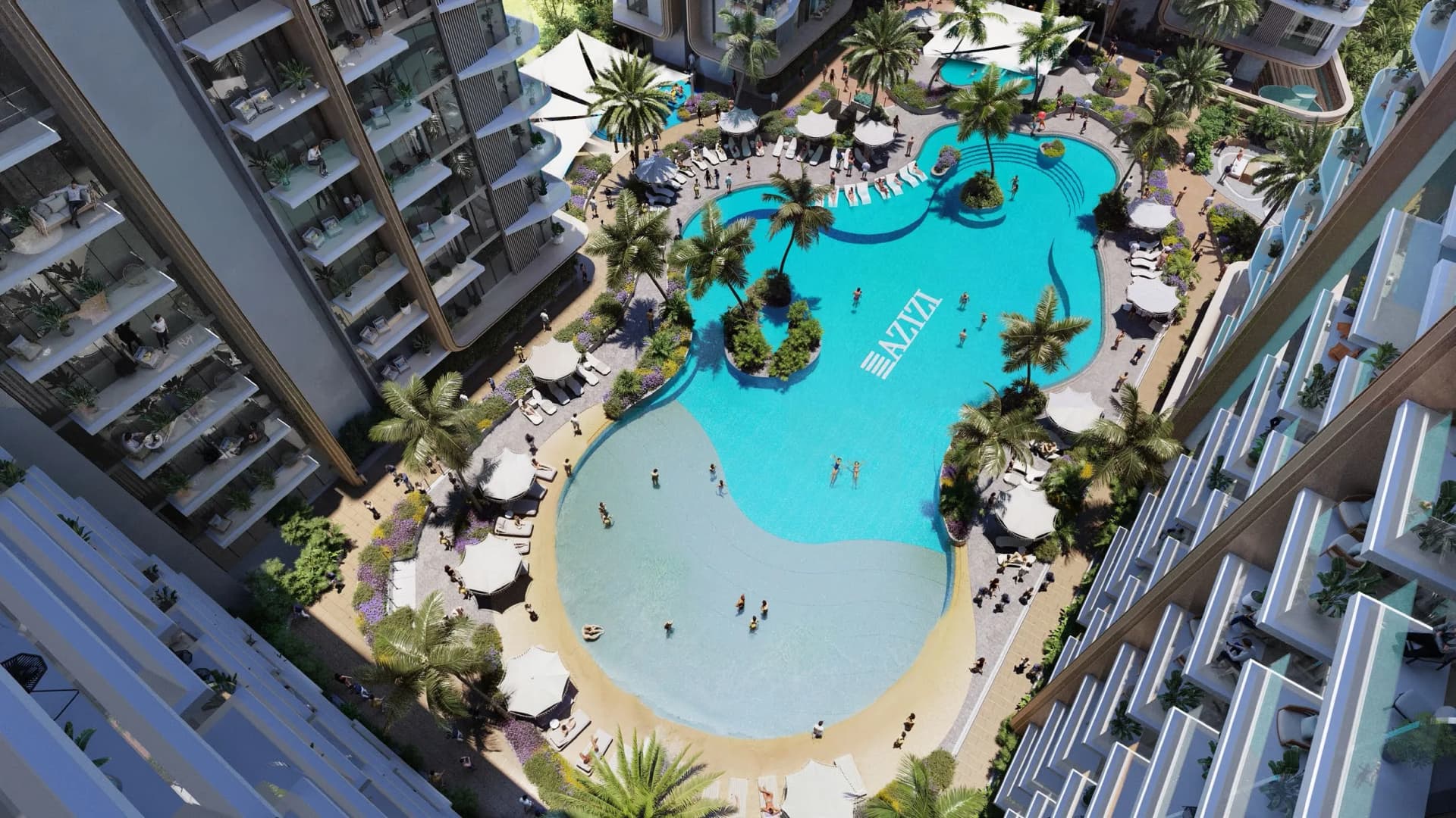 Jaddaf Beach Oasis amenity Adults' & Kids' Pools in Al Jaddaf, Dubai, by Azizi